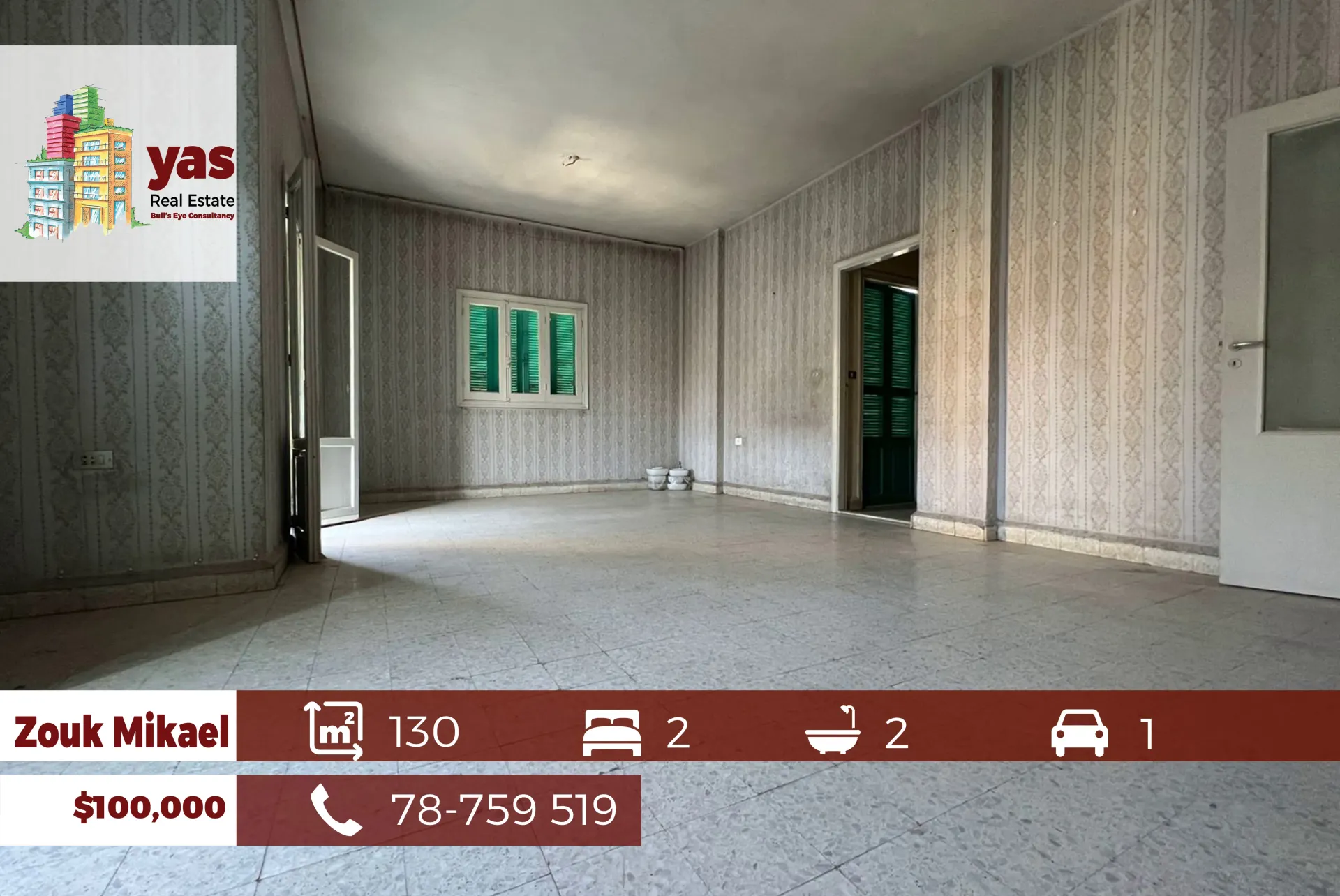 Apartment for Sale in Zouk Mikael