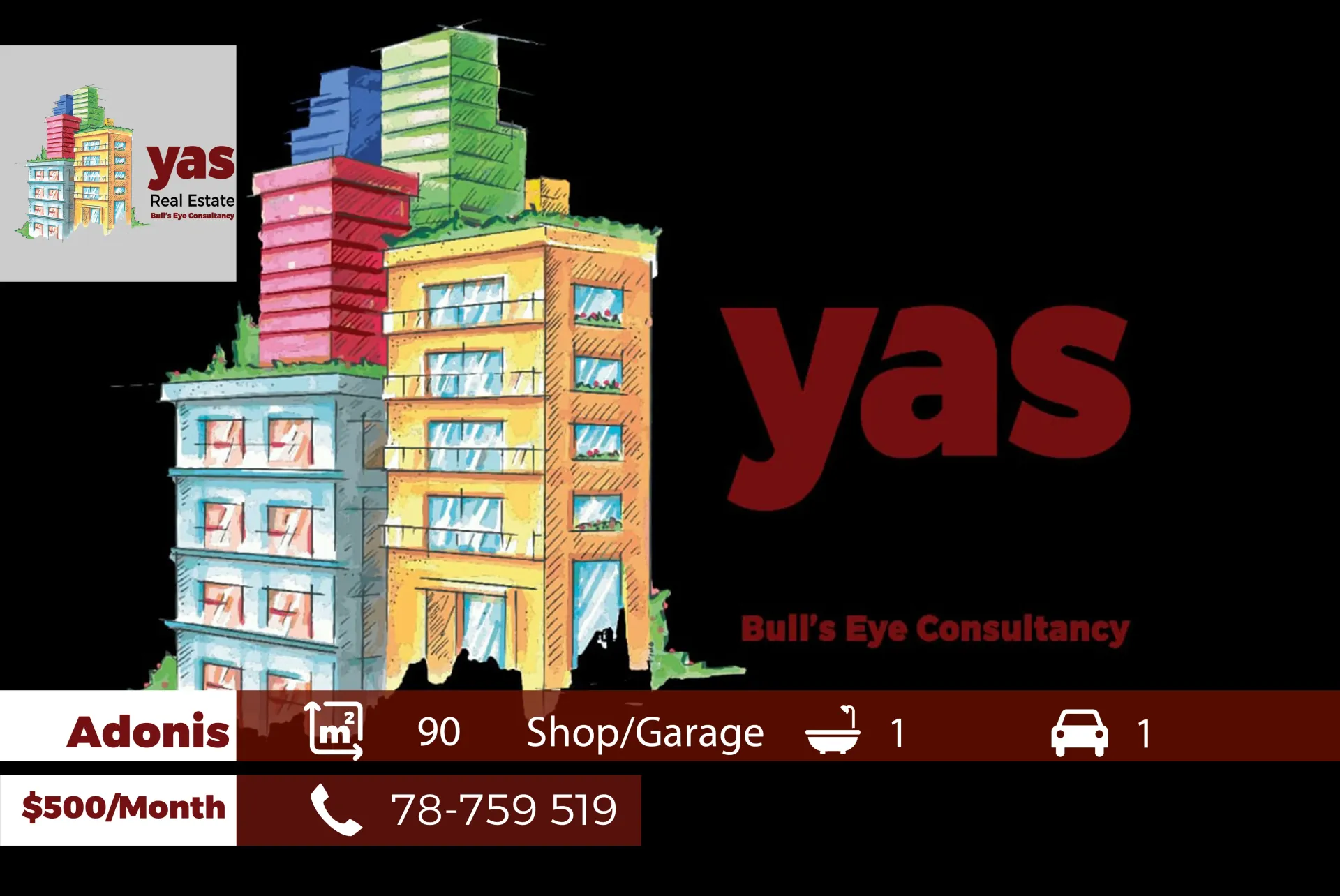 Shop for rent in Adonis