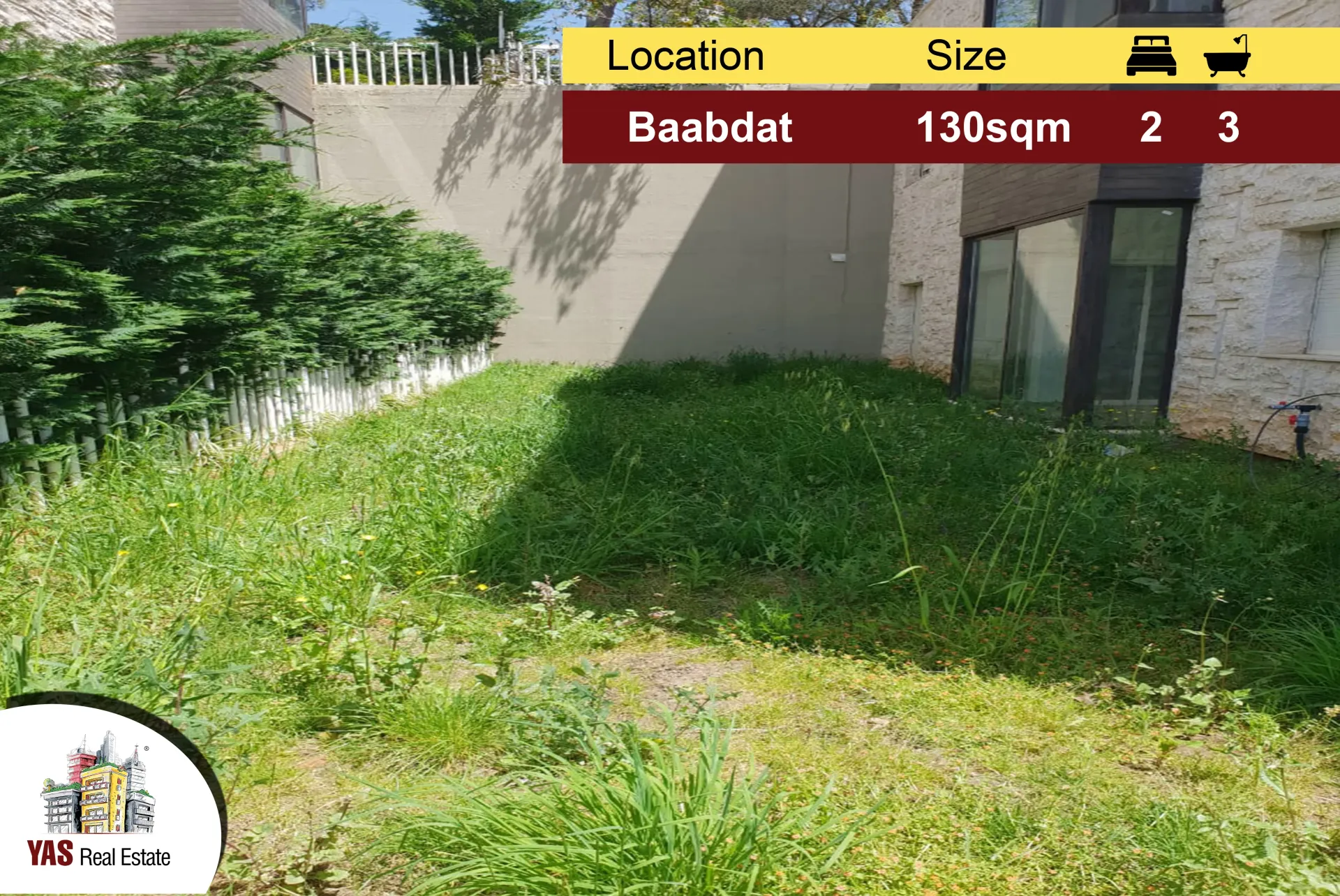 Apartment for Sale in Baabdat - 2 bed, 3 bath