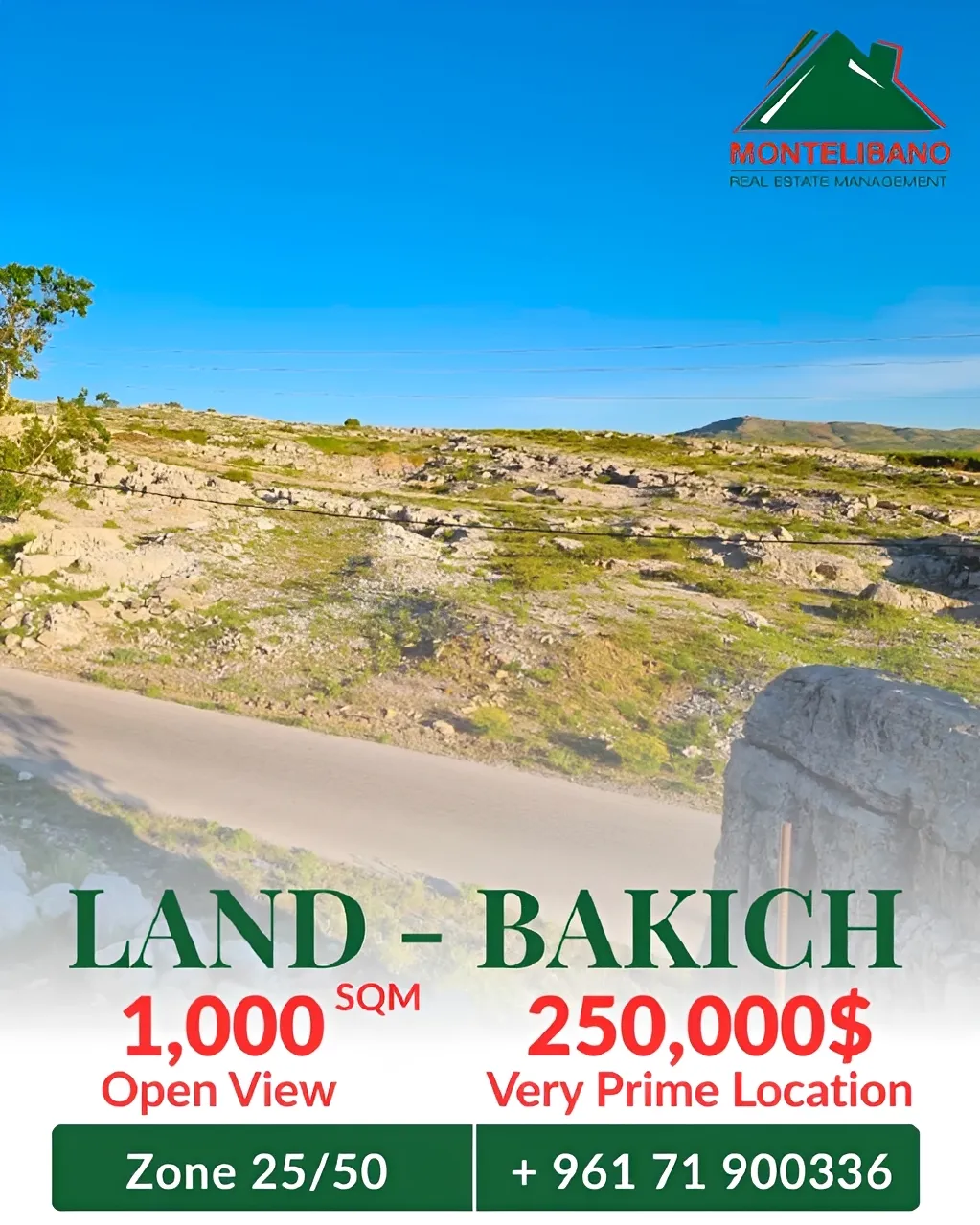 Residential Land for sale in Qanat Bakich, Lebanon