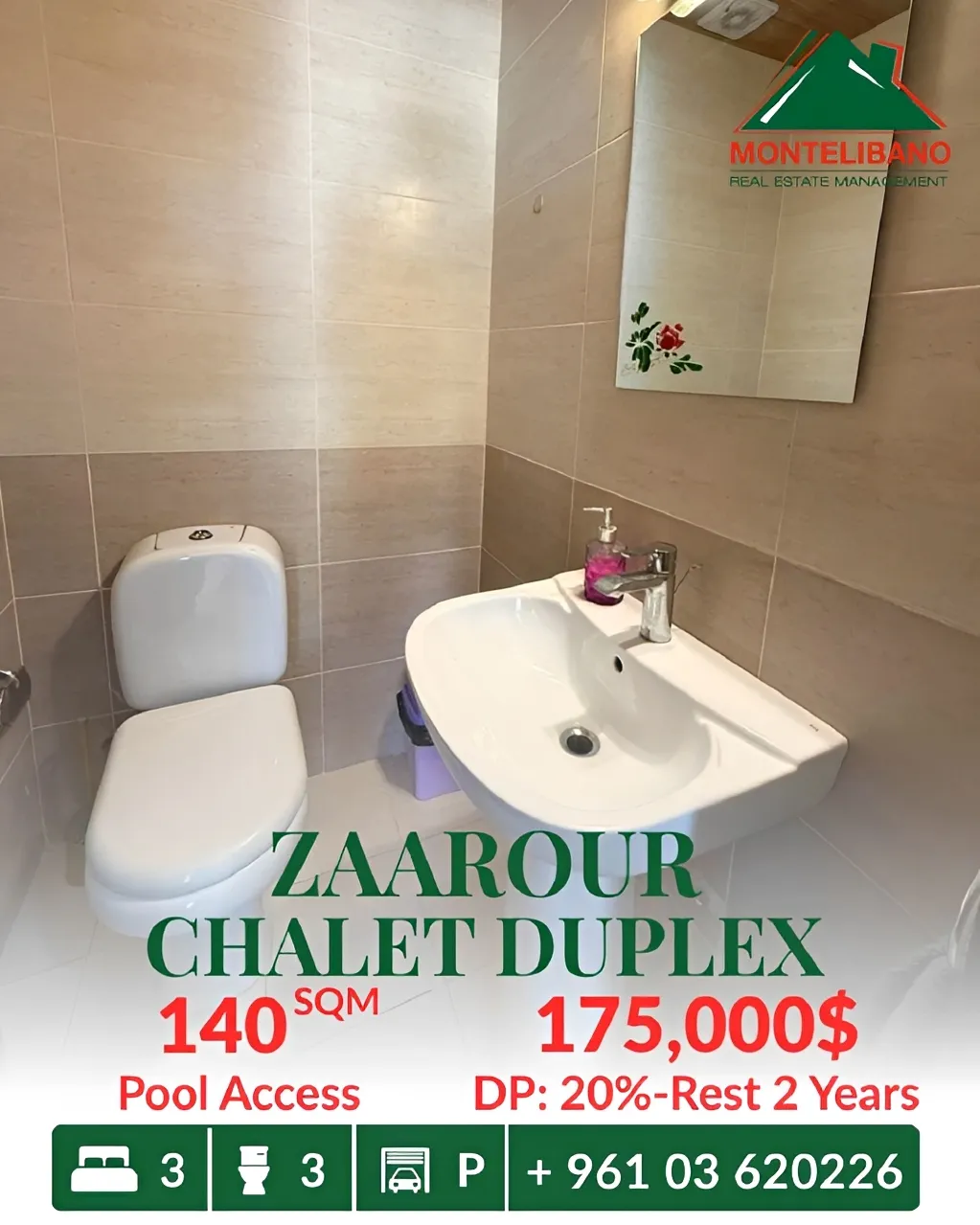 Apartment for sale in Zaarour