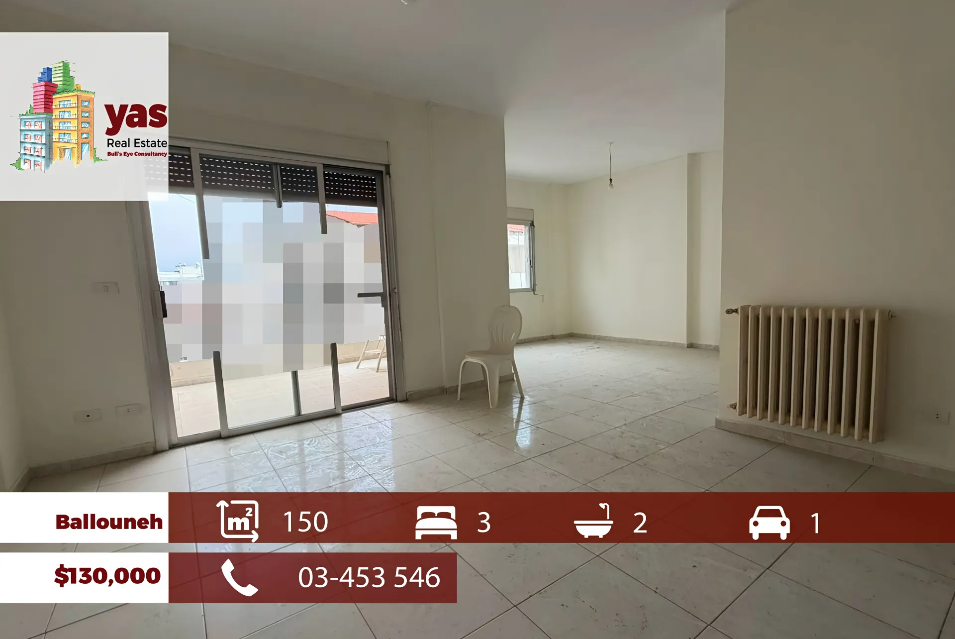 Apartment for Sale in Ballouneh