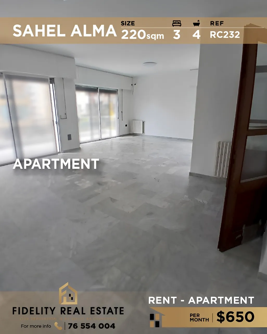 Apartment for rent in Sahel Aalma, Lebanon - 3 bed, 4 bath