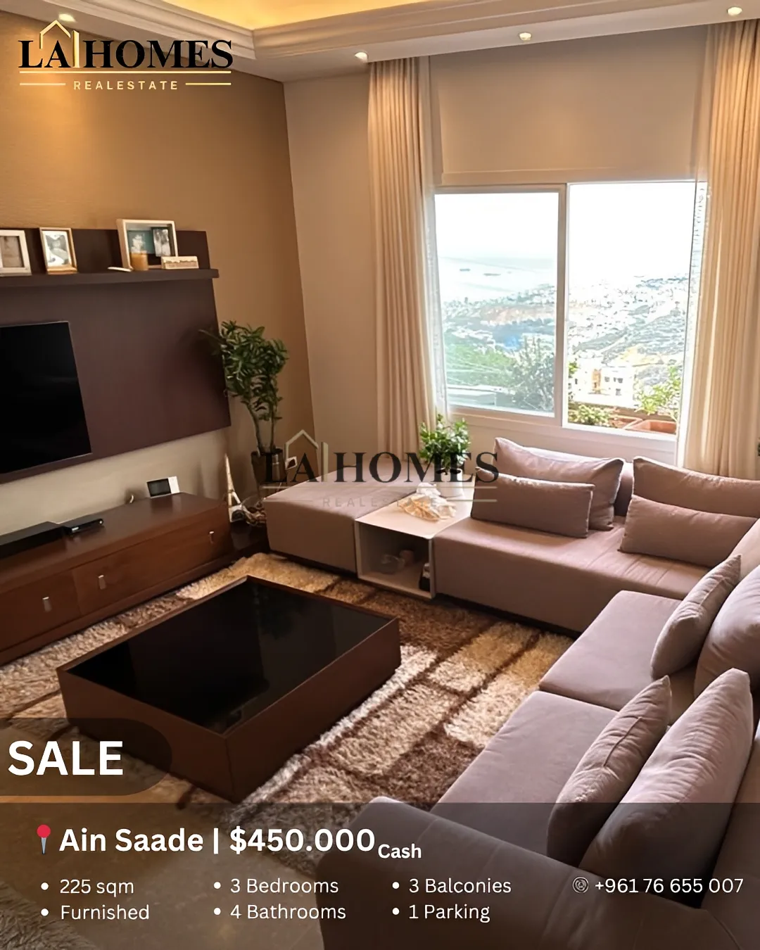 Apartment for sale in Ain saadeh, lebanon - 3 bed, 4.0 bath