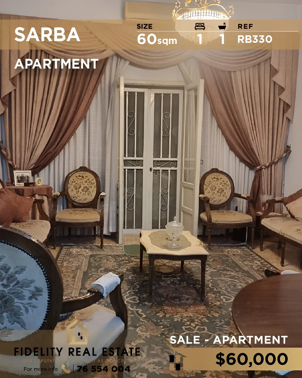 Apartment for sale in Sarba, Lebanon - 1 bed, 1 bath