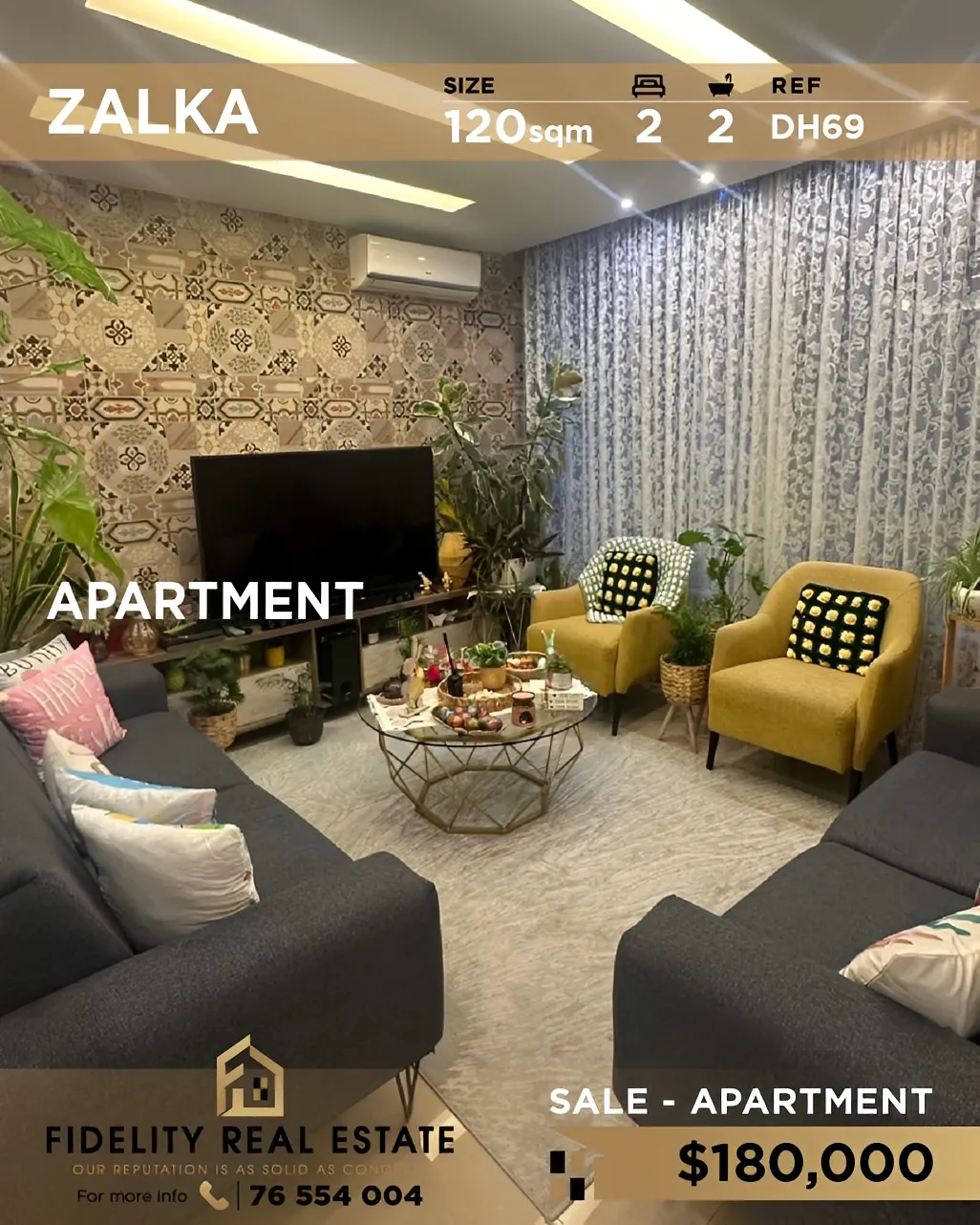 Apartment for sale in Zalqa, Lebanon