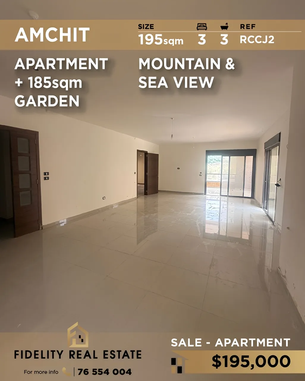 Apartment for sale in Aamchit, Lebanon