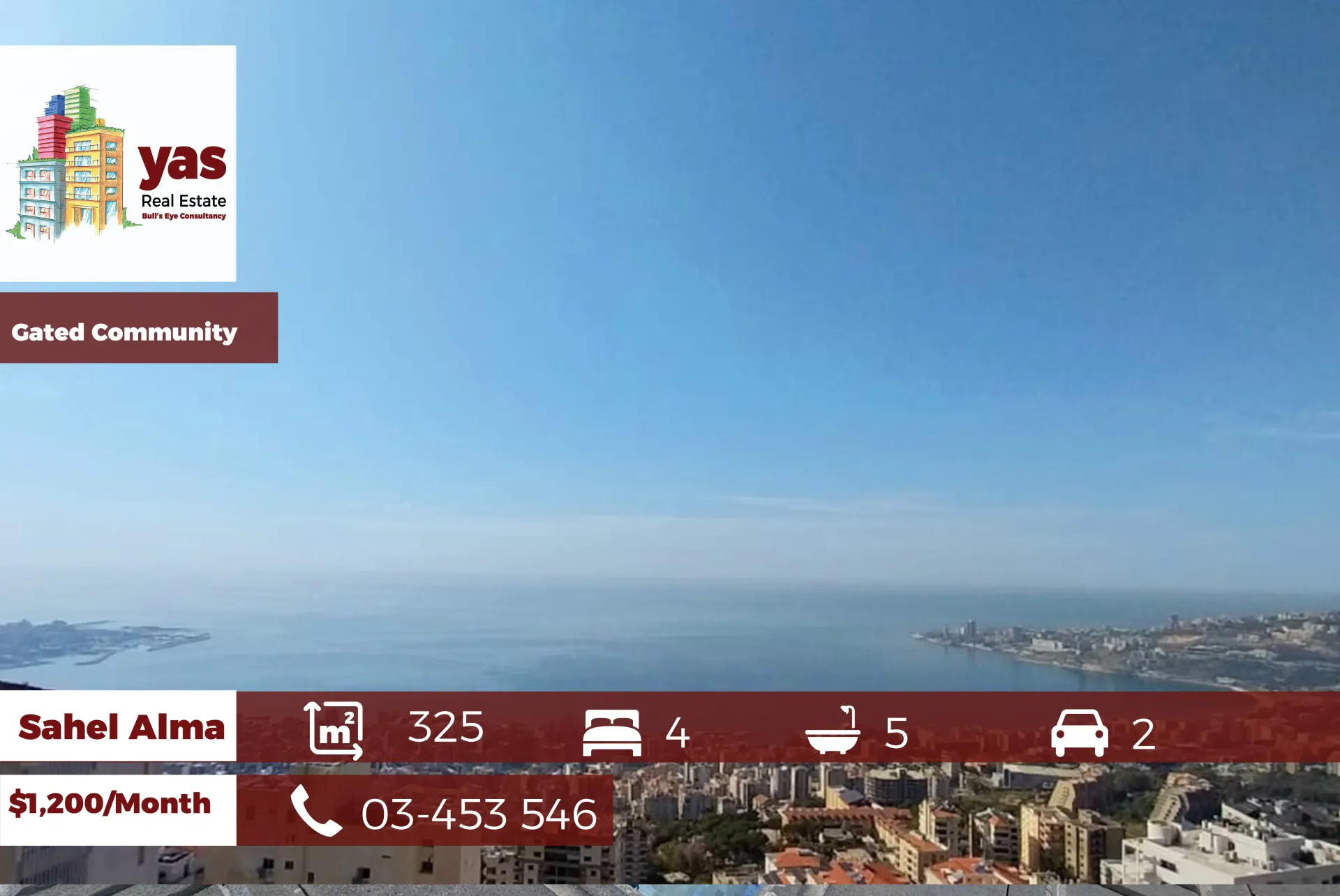 Apartment for Rent in Sahel Alma - 4 bed, 5 bath