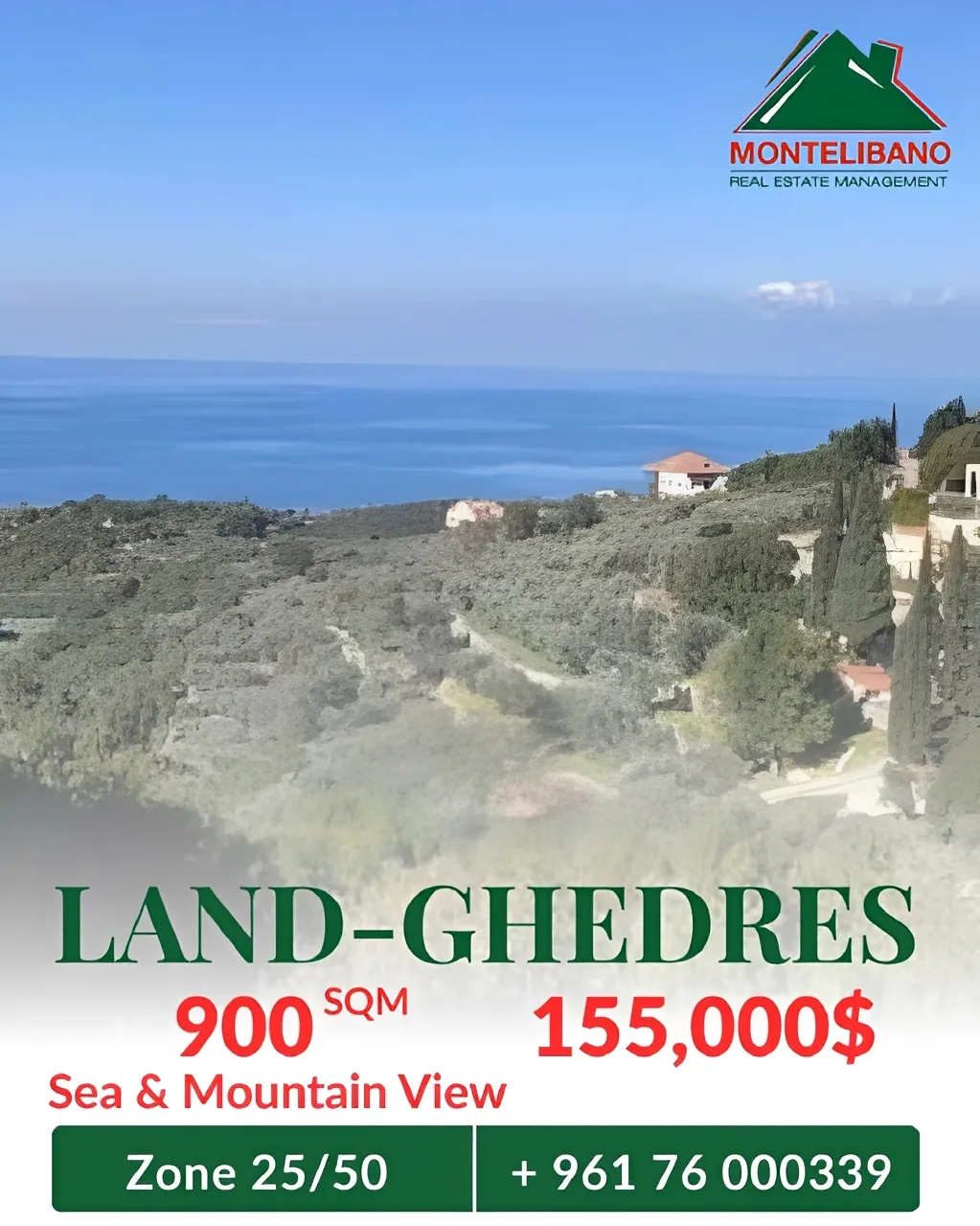 Residential Land for sale in Ghadras, Lebanon