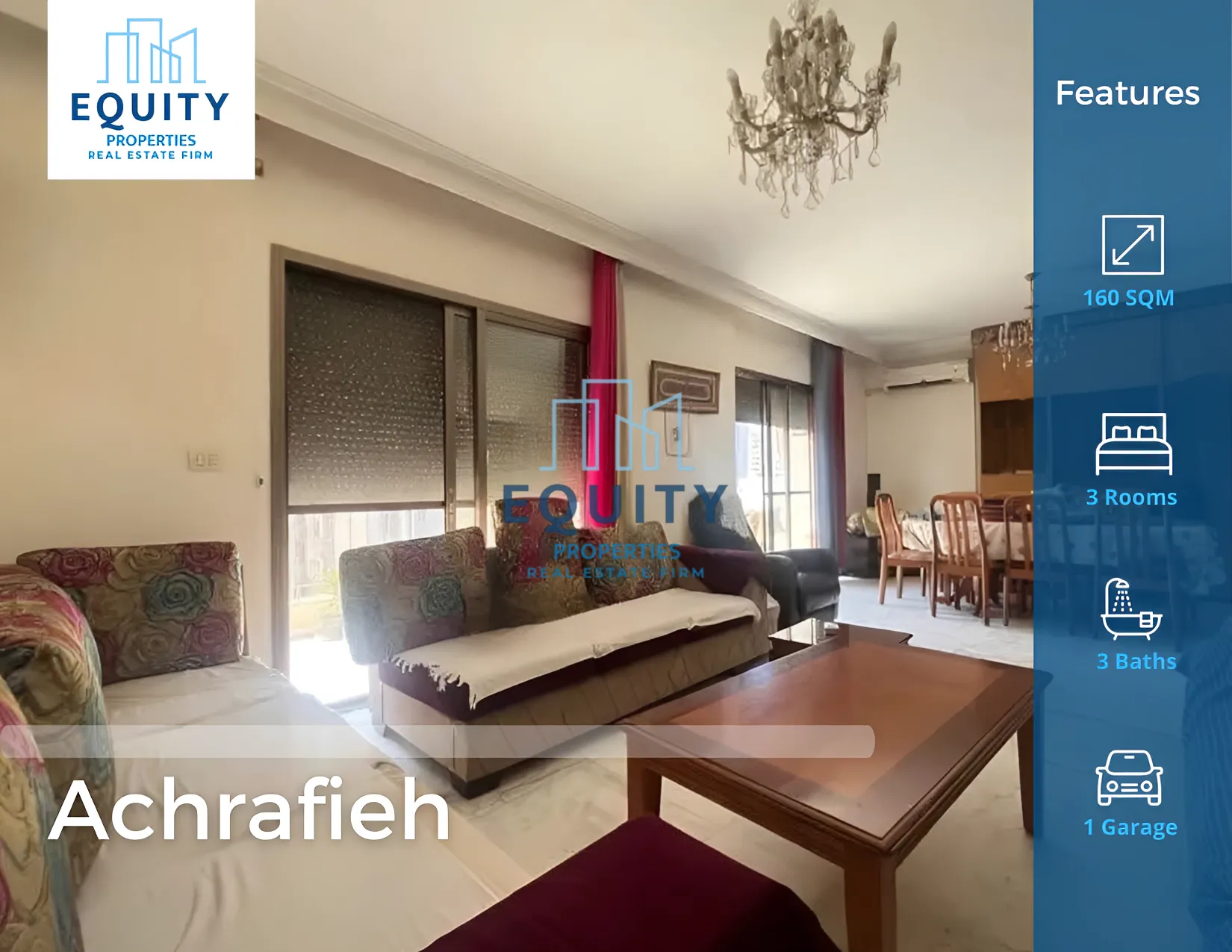 Apartment for Sale in Ashrafieh - 3 bed, 3 bath