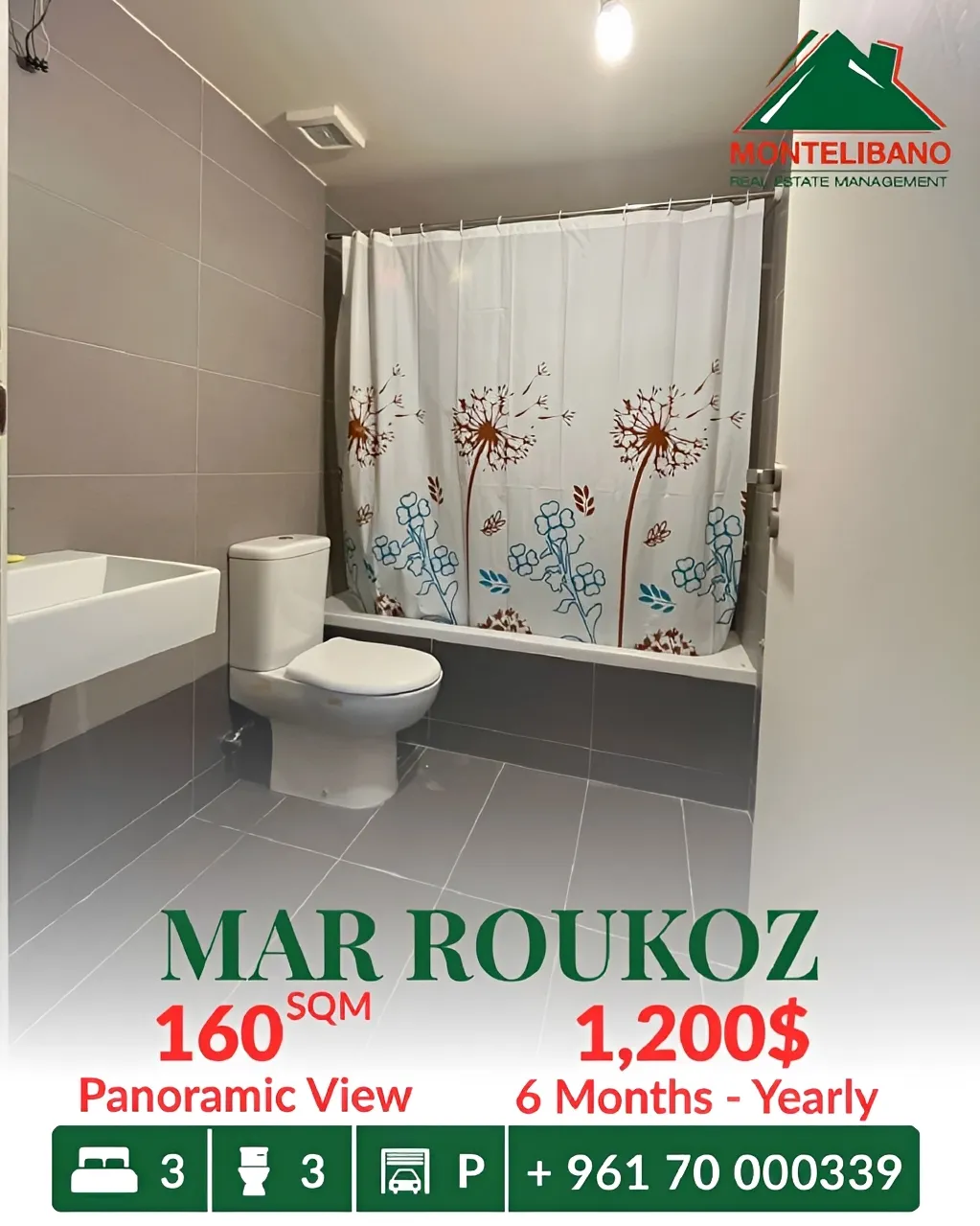 Apartment for rent in Mar Roukouz