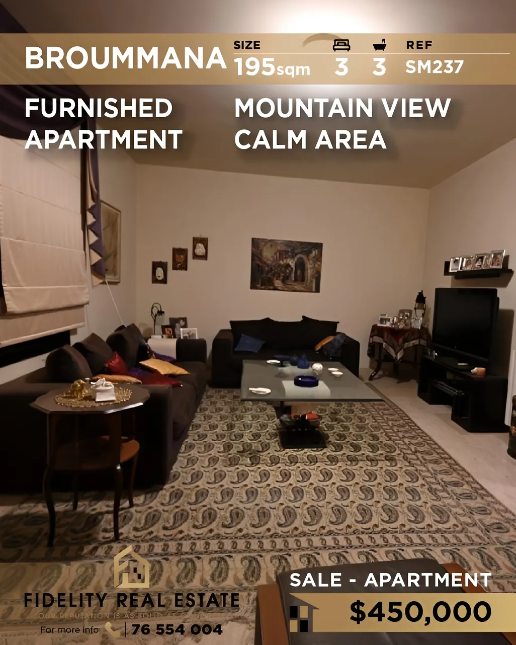 Apartment for sale in Broummana, Lebanon