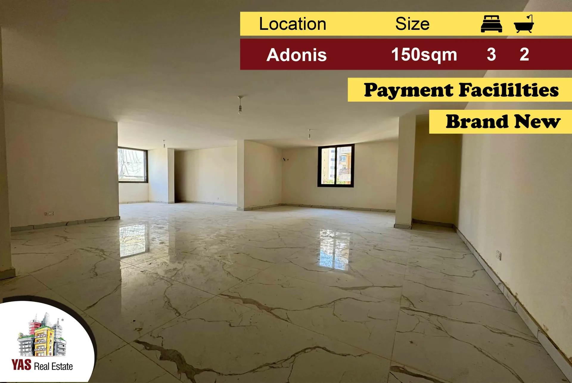 Apartment for Sale in Adonis - 3 bed, 2 bath
