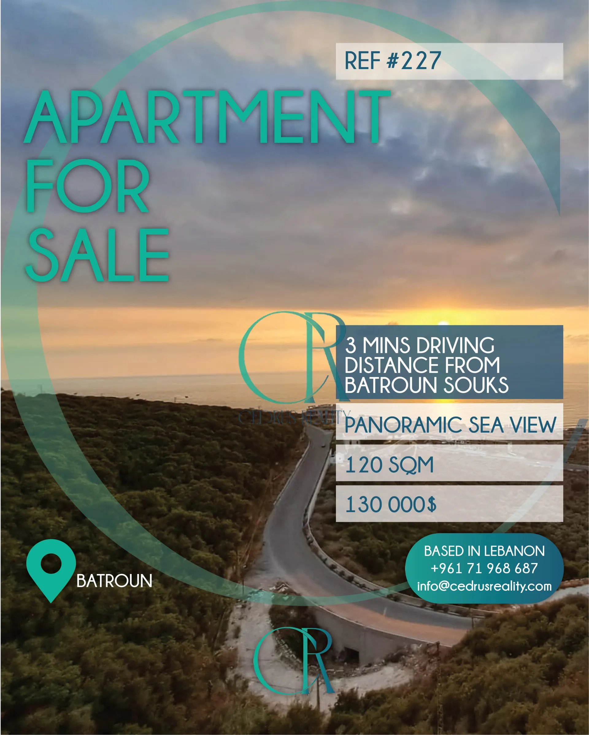 Apartment for sale in Batroun, Lebanon