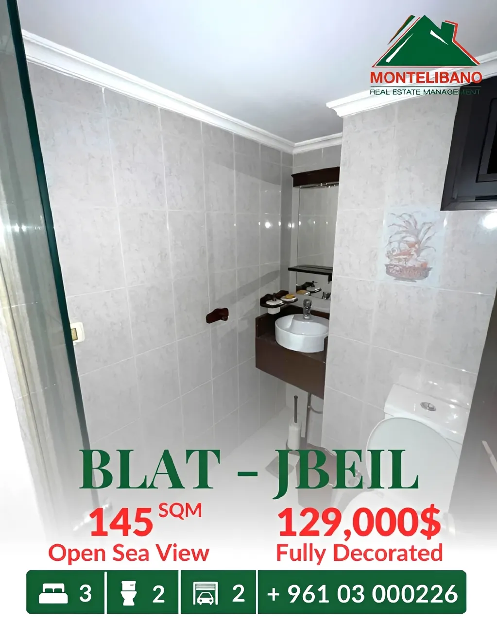 Apartment for sale in Blat, Lebanon