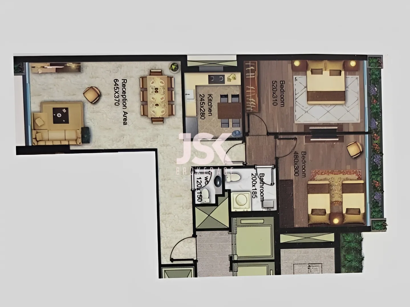 Apartment for Sale in Al Zarif - 2 bed, 2 bath