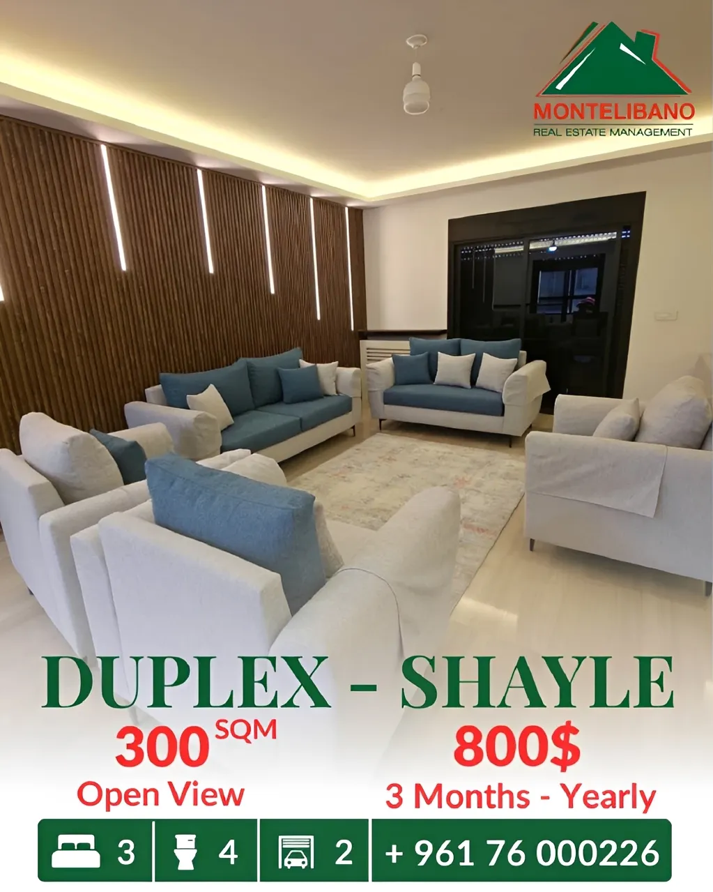 Duplex for rent in Sehayleh, Lebanon