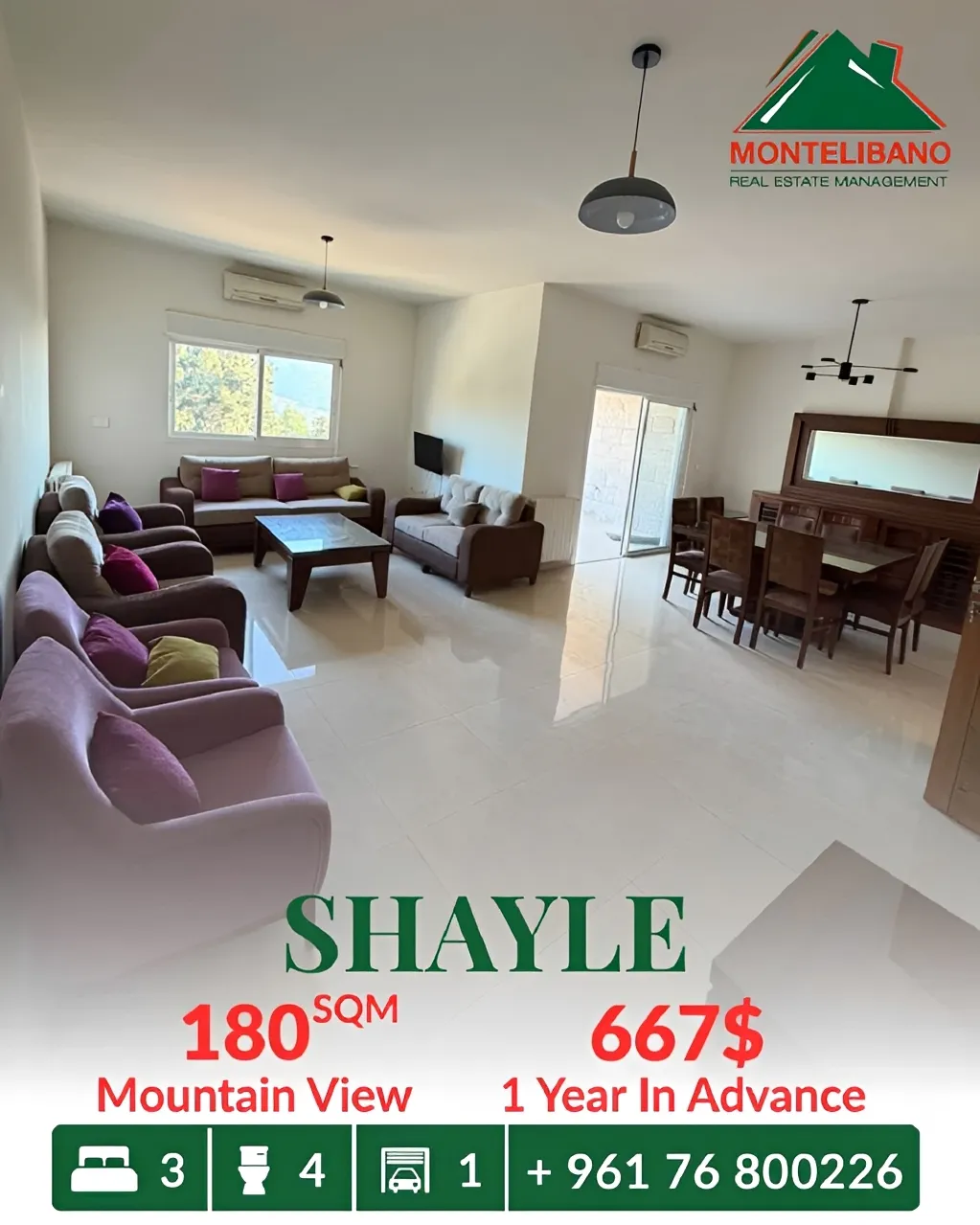 Apartment for rent in Sehayleh