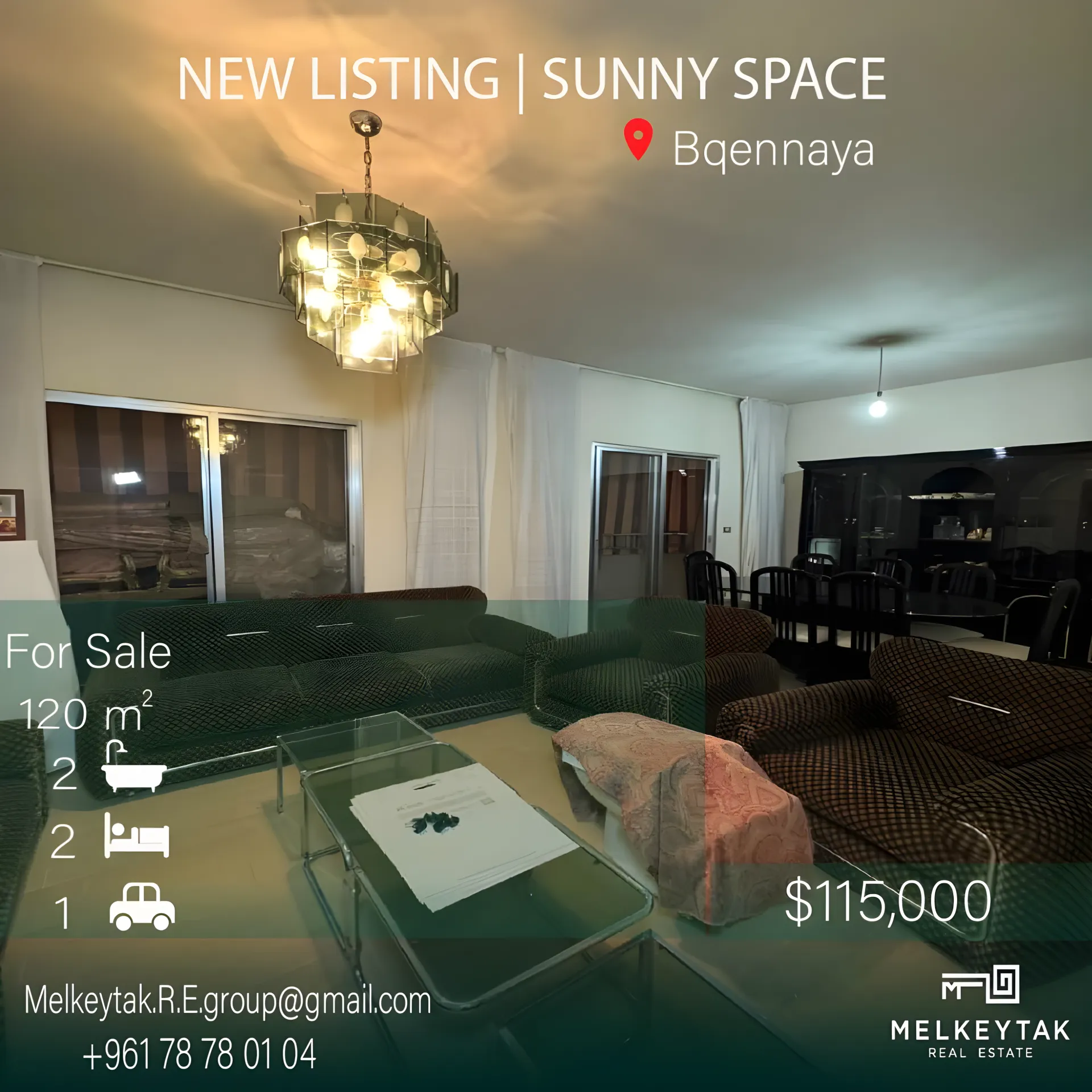 Apartment for sale in Bqennaya, Lebanon