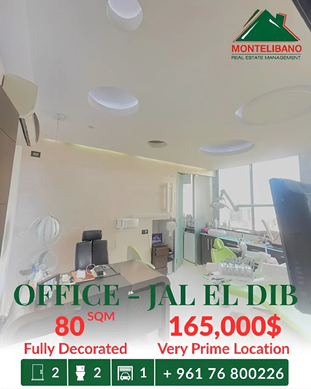 Office for sale in Jal El Dib, Lebanon