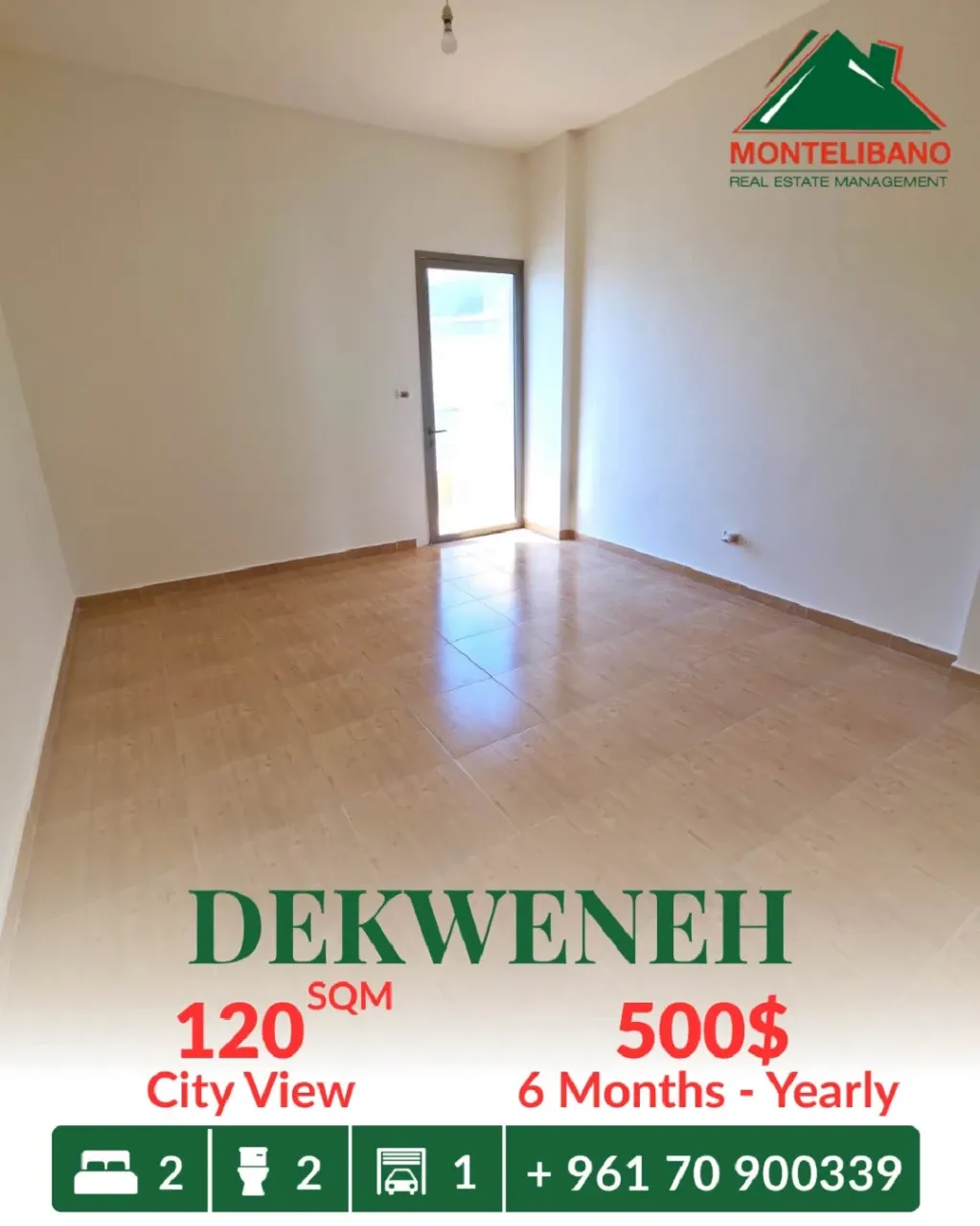 Apartment for rent in Dekwaneh, Lebanon