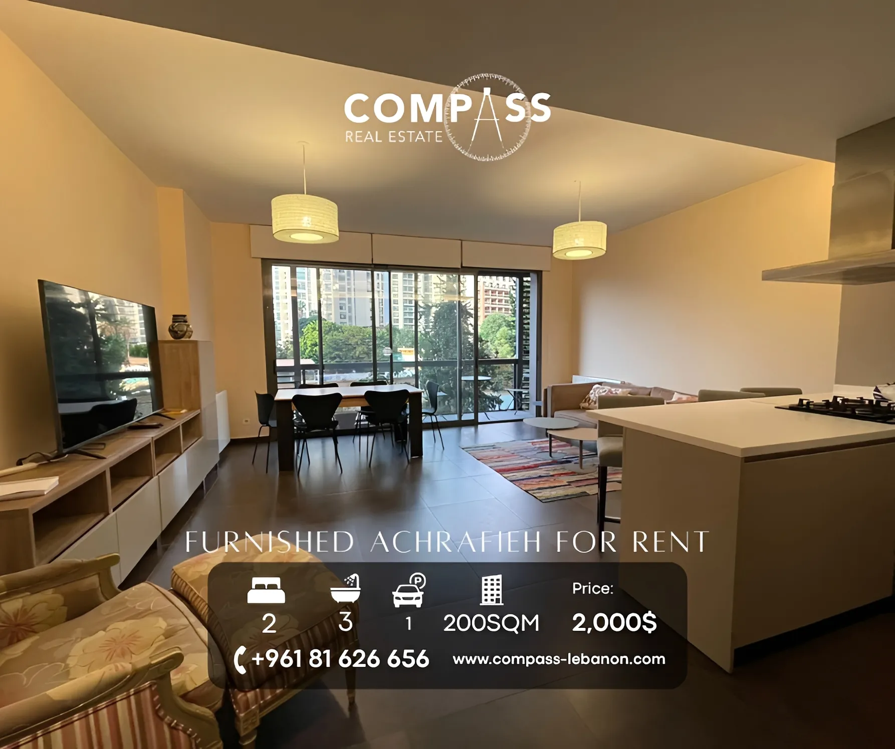 Apartment for rent in Achrafieh