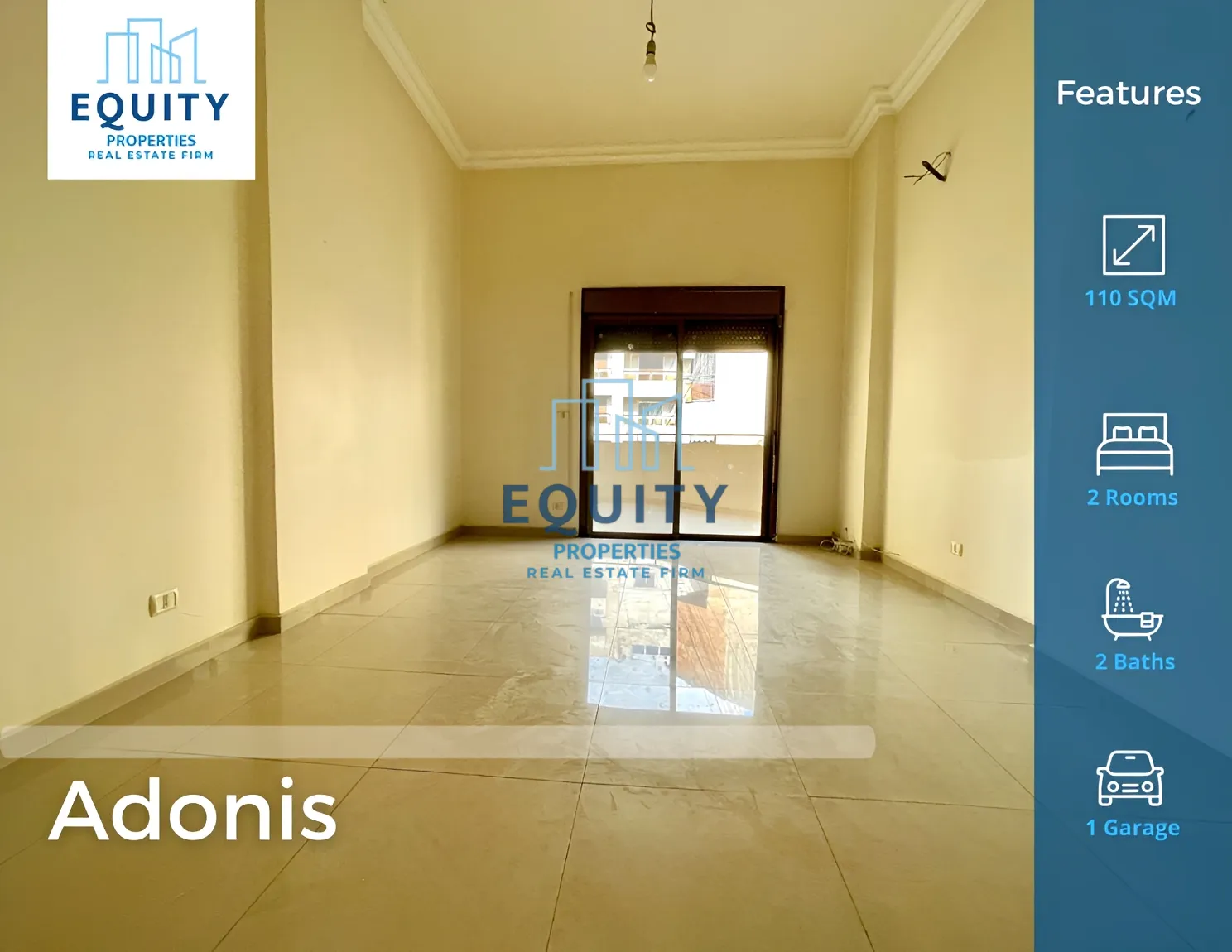 Apartment for rent in Adonis Kesrouane, Lebanon - 2 bed, 2 bath