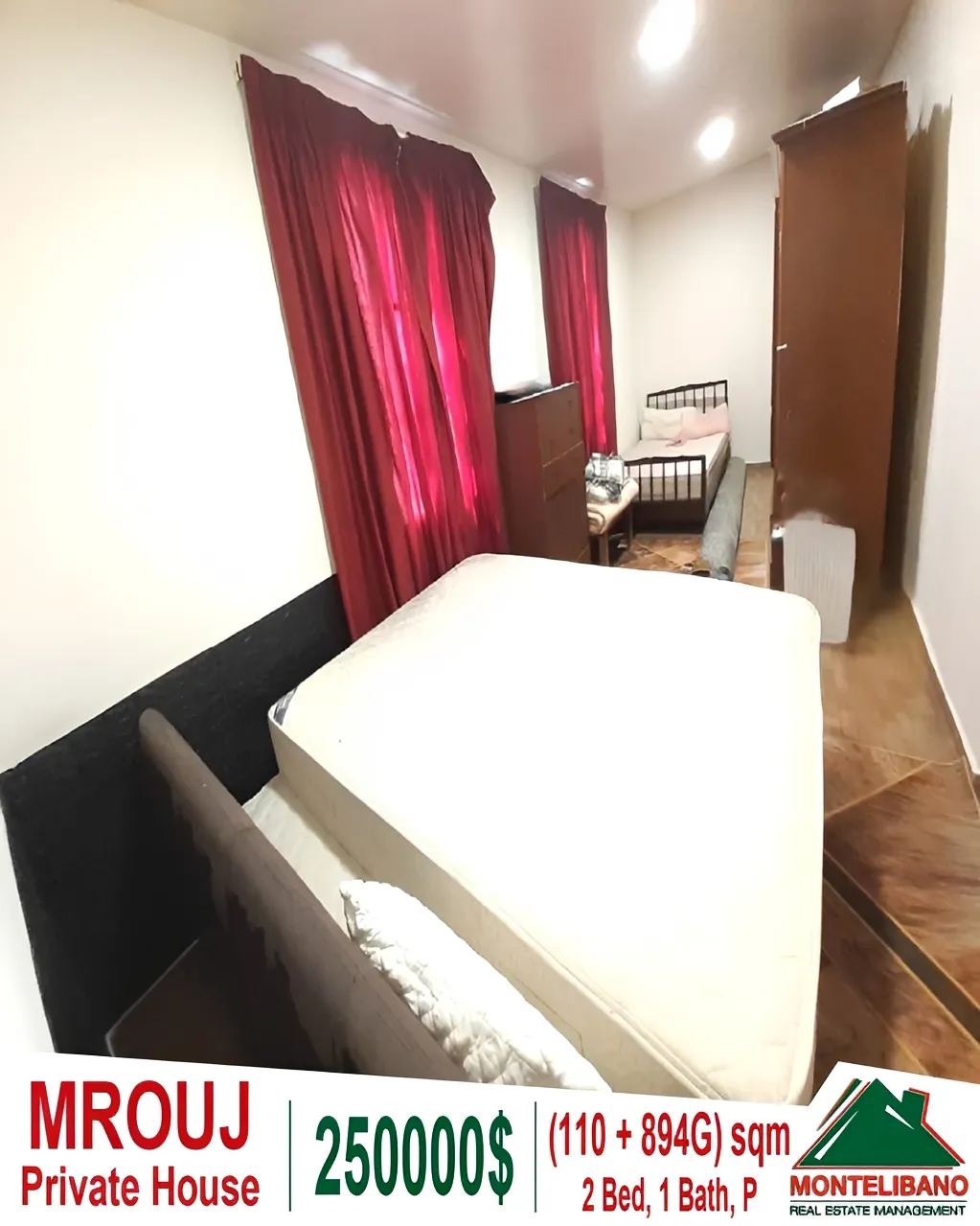 Apartment for Sale in Mrouj, Lebanon - 2 bed, 1 bath