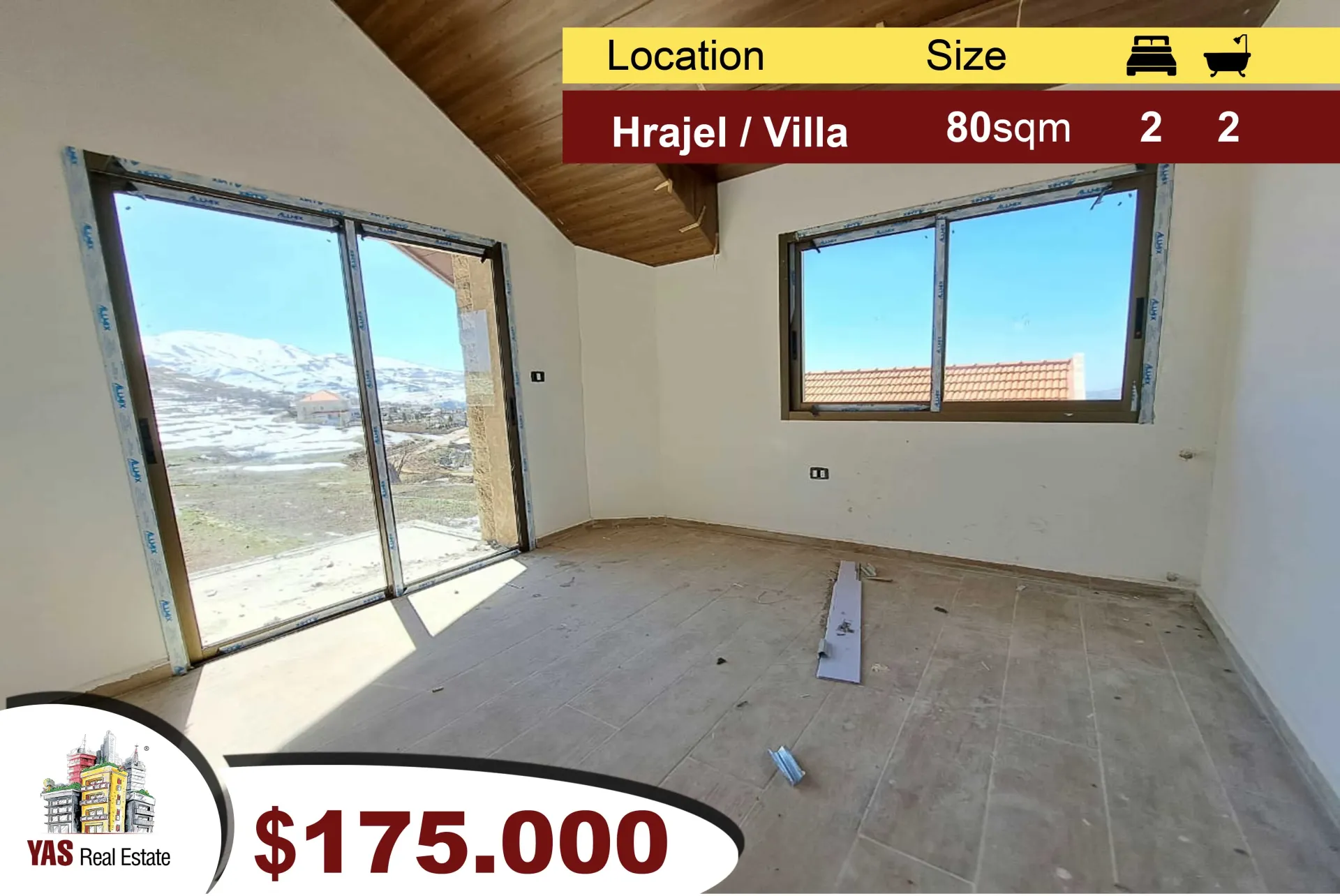 Villa for Sale in Hrajel - 2 bed, 2 bath