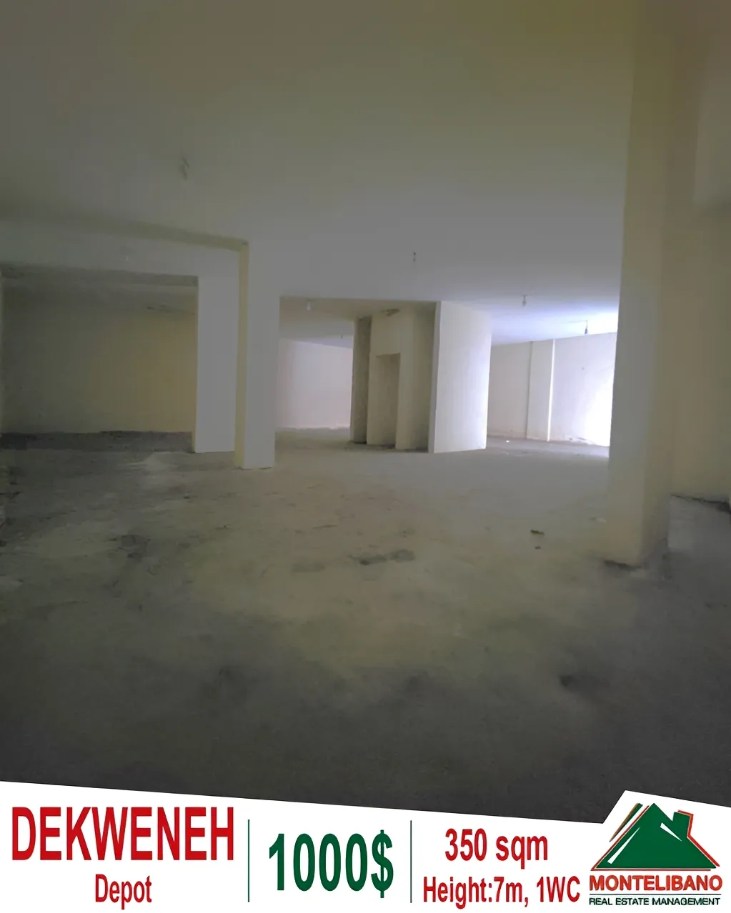 Warehouse for rent in Dekwaneh, Lebanon