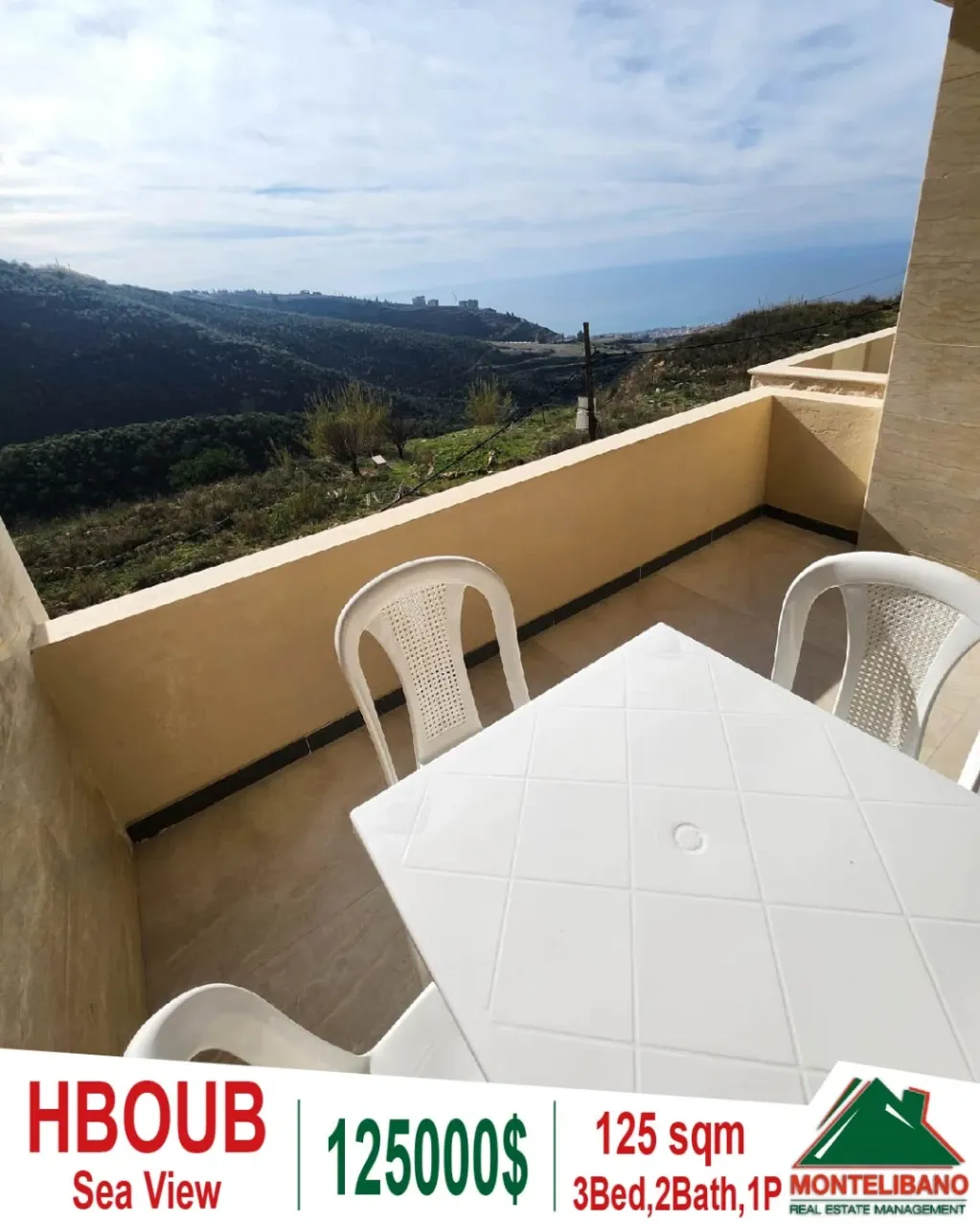 Apartment for sale in Habboub, Lebanon