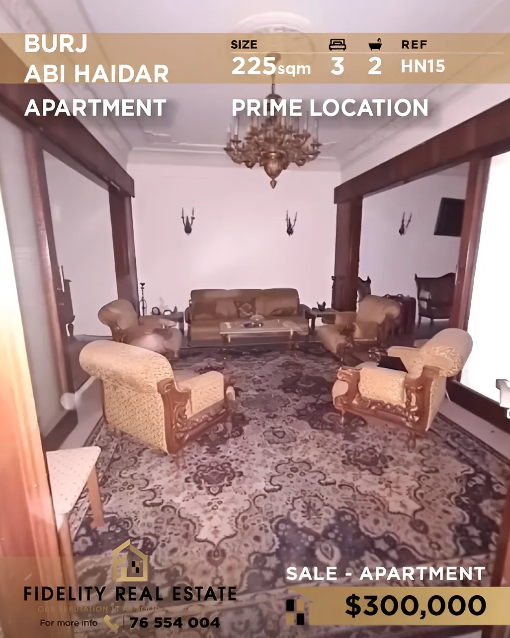 Apartment for Sale in Bourj Abi Haydar, Beirut, Lebanon