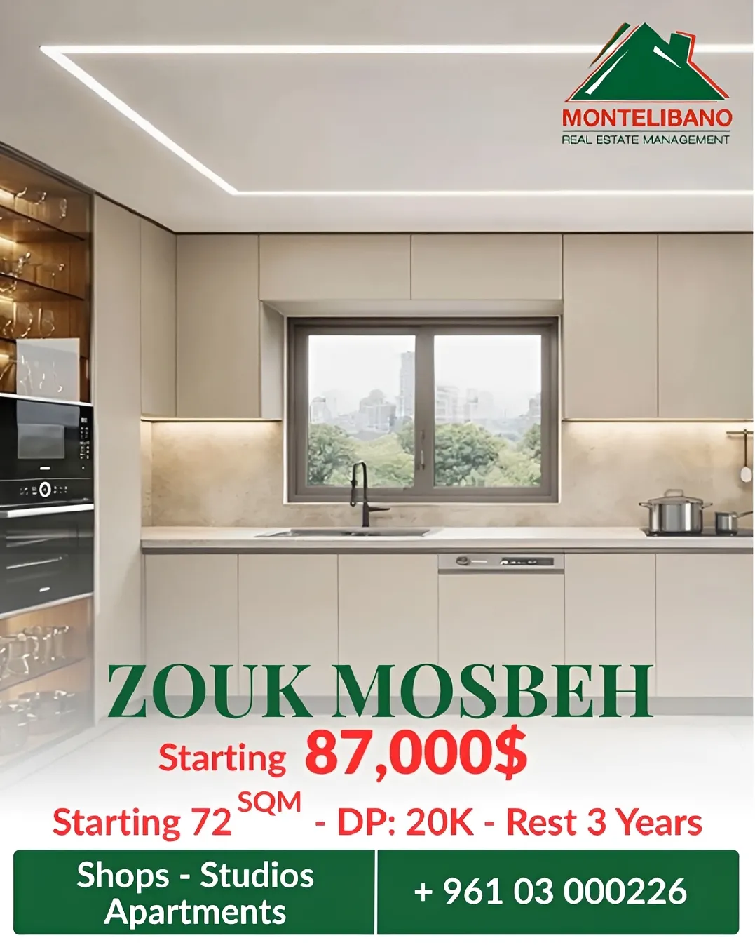 Apartment for sale in Zouk Mosbeh, Lebanon