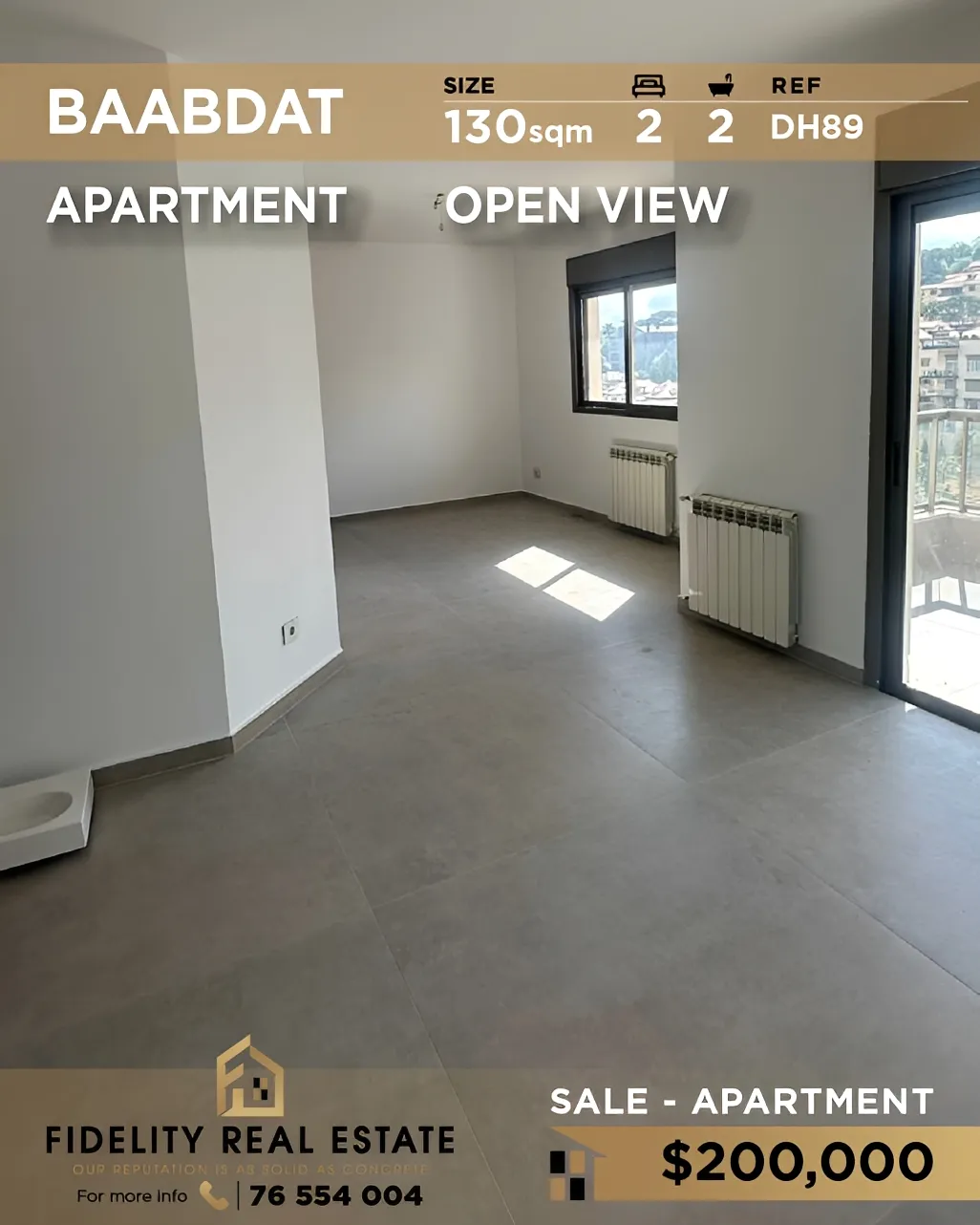 Apartment for sale in Baabdat, Lebanon - 2 bed, 2 bath