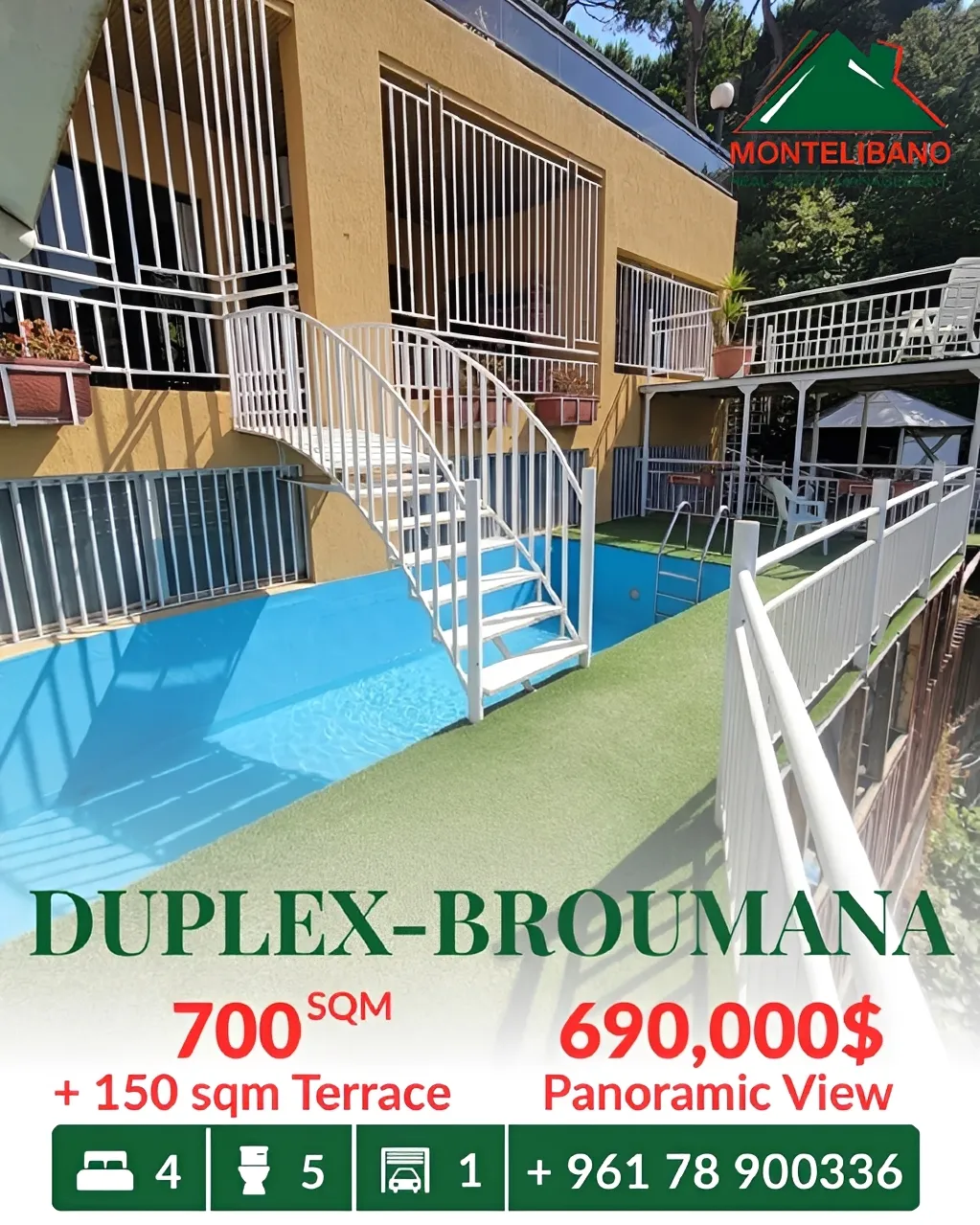 Villa for sale in Broummana, Lebanon