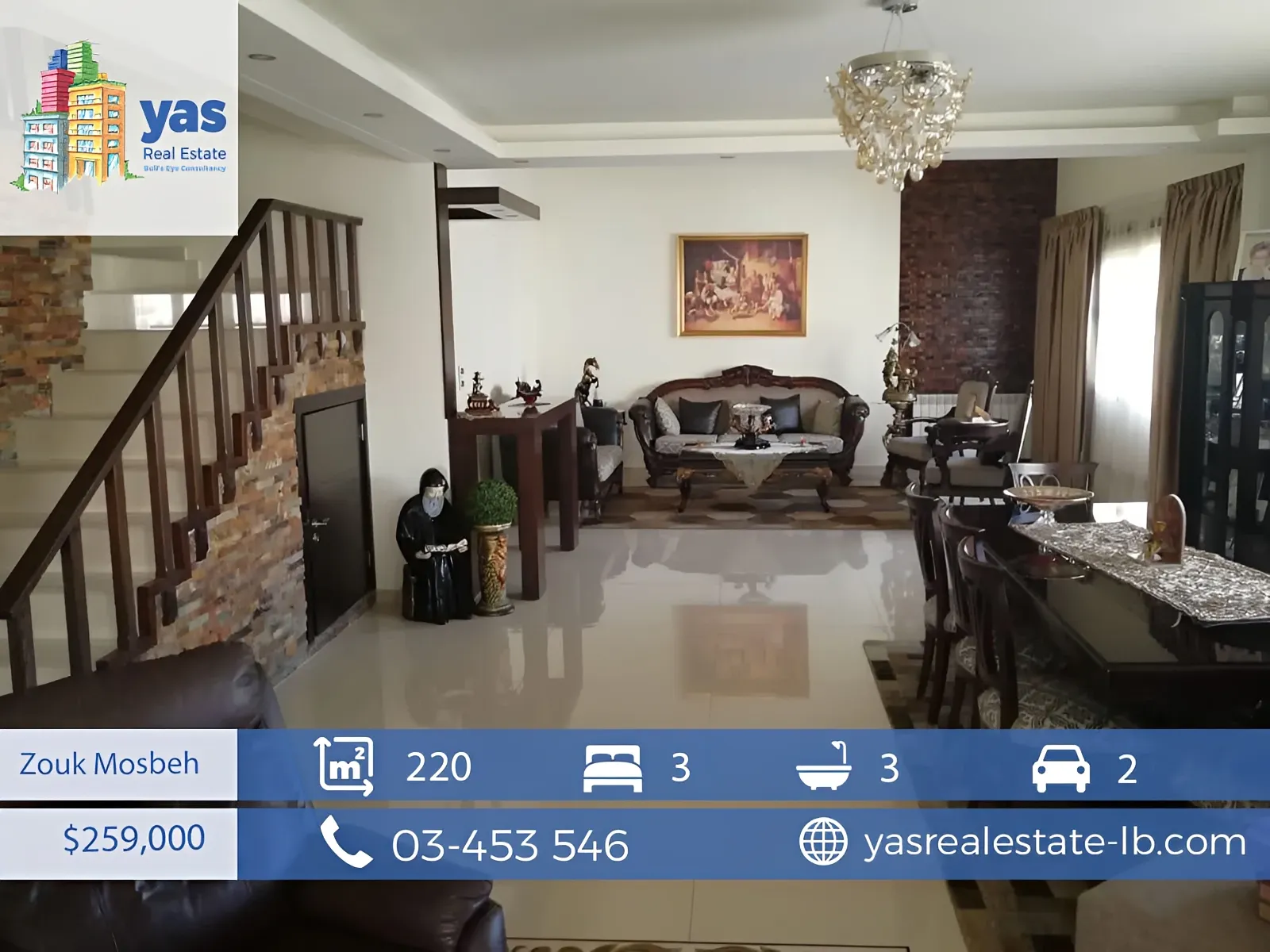 Apartment for Sale in Zouk Mikael