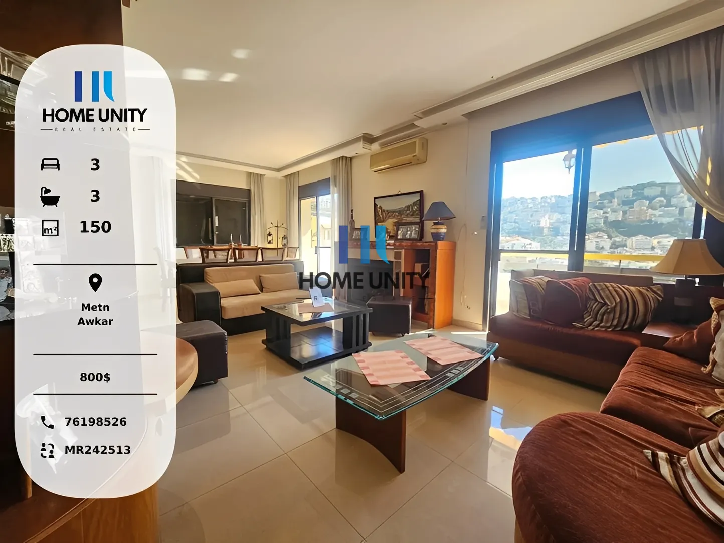 Apartment for Rent in Mazraat El Hdaira, Lebanon - 3 bed, 3 bath