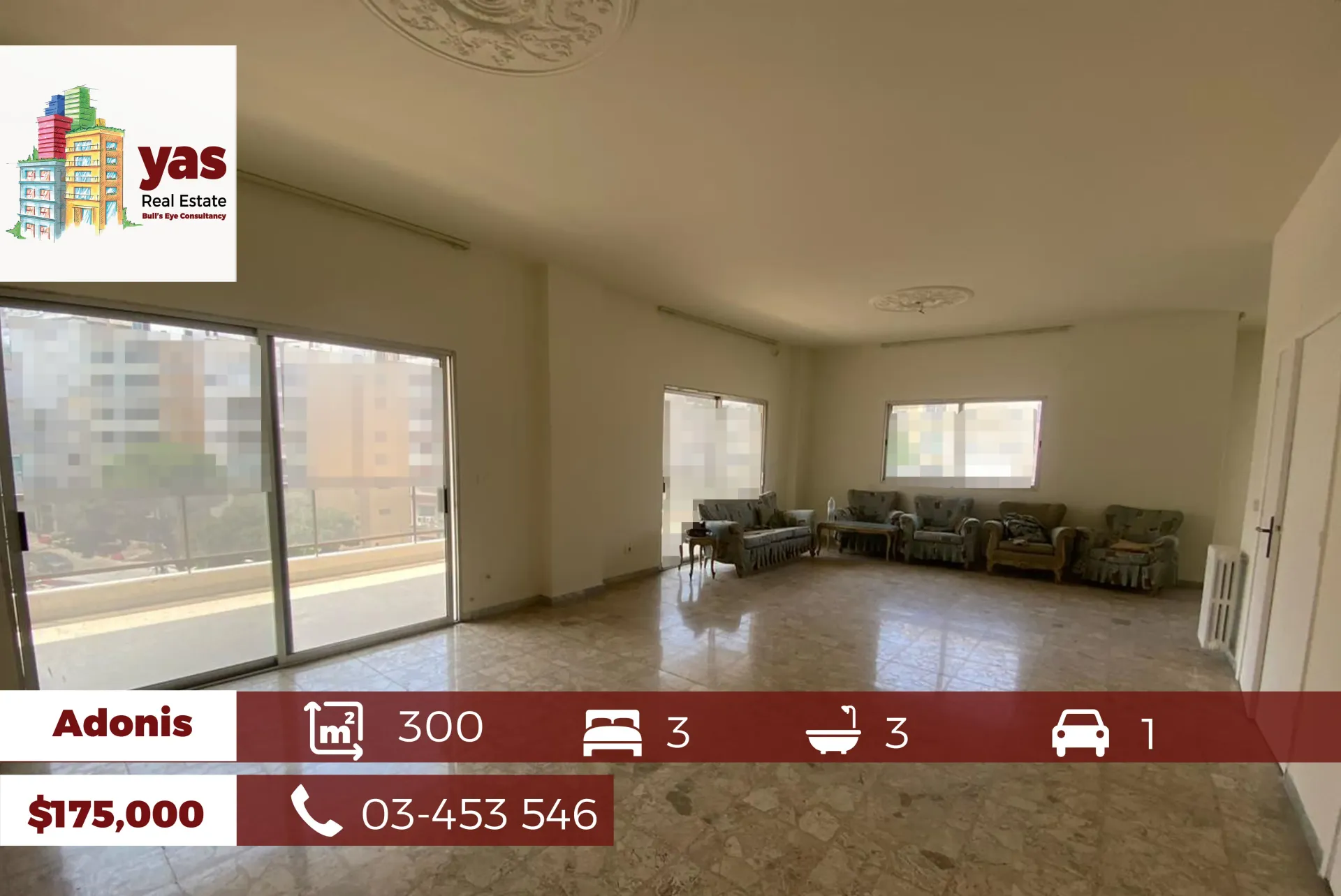 Apartment for Sale in Adonis - 3 bed, 3 bath