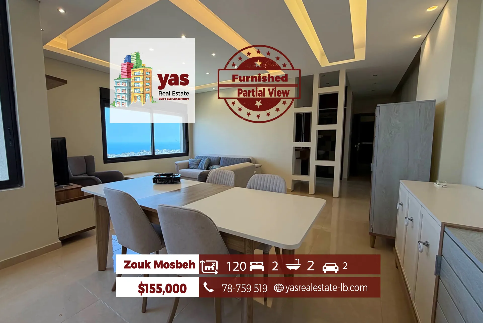 Apartment for Sale in Zouk Mosbeh - 22 bed, 2 bath