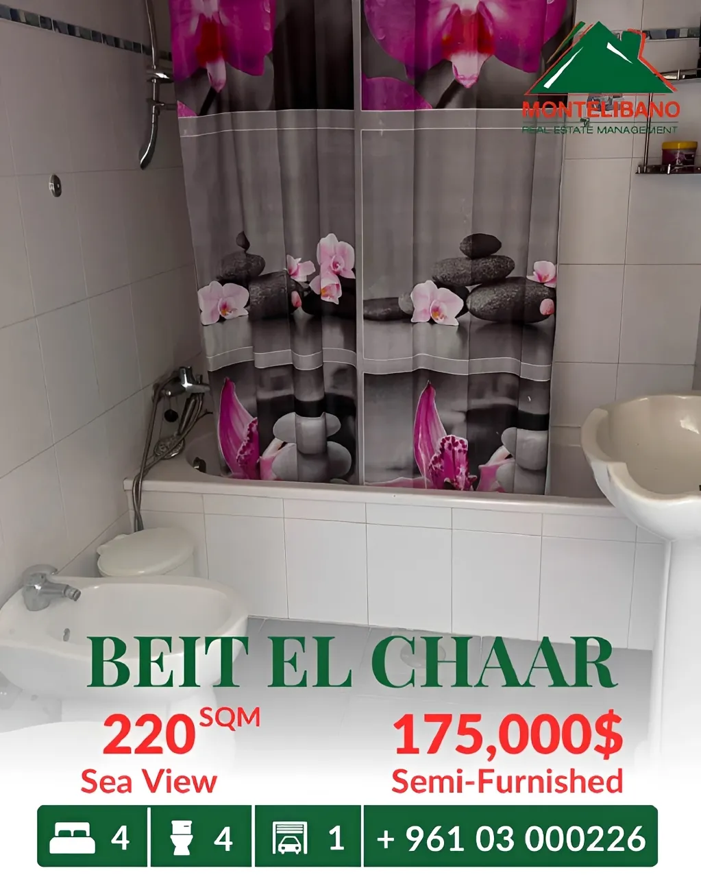 Apartment for sale in Beit El Chaar, Lebanon