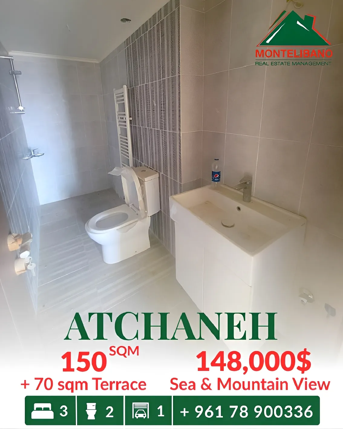 Apartment for sale in Aatchane, Lebanon
