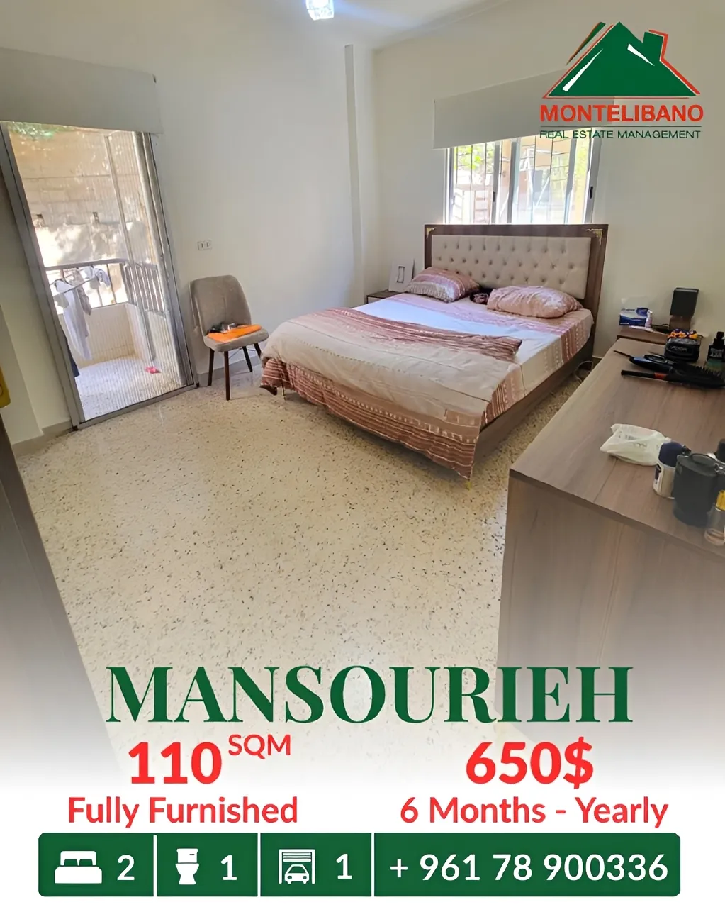 Apartment for rent in Mansourieh, Lebanon