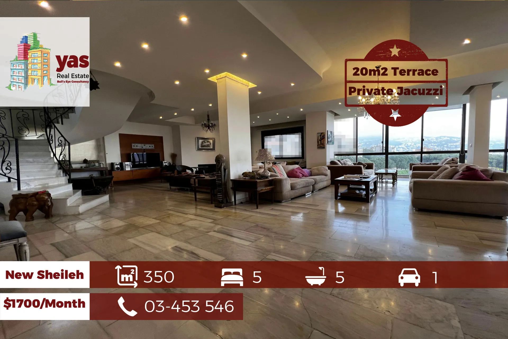 Duplex for rent in Sehayleh - 5 bed, 5 bath
