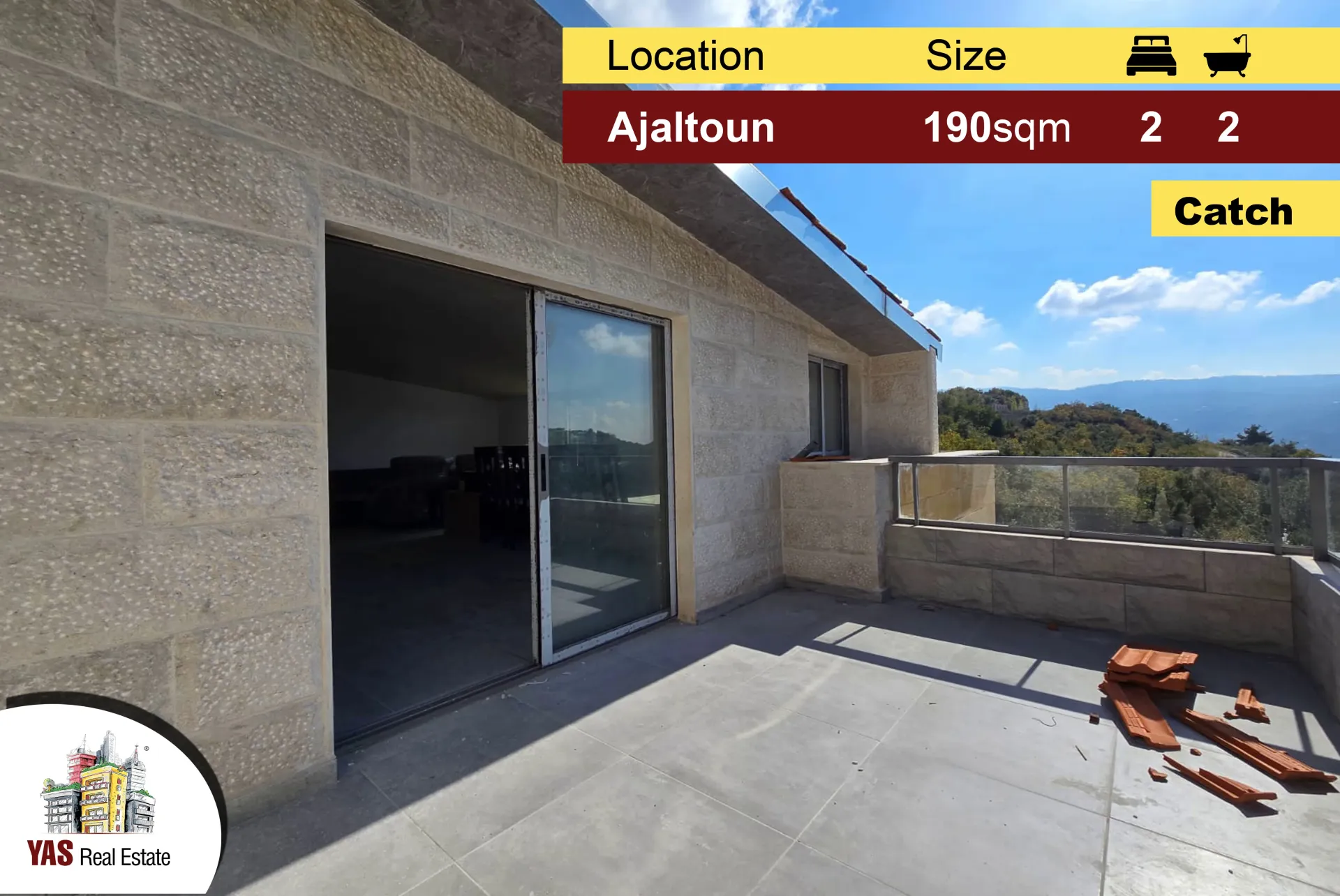 Apartment for Sale in Ajaltoun - 2 bed, 2 bath