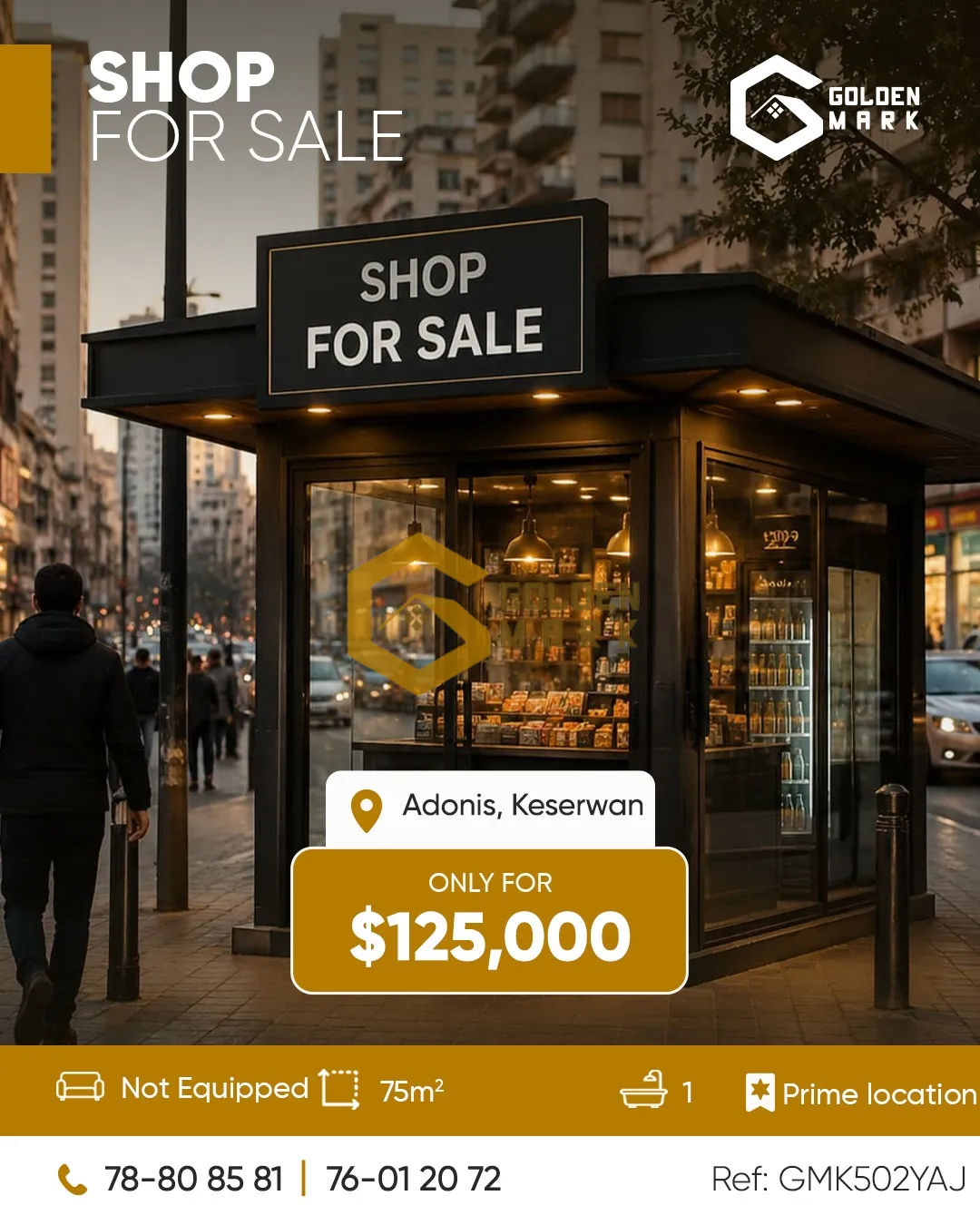 Shop for Sale in Adonis