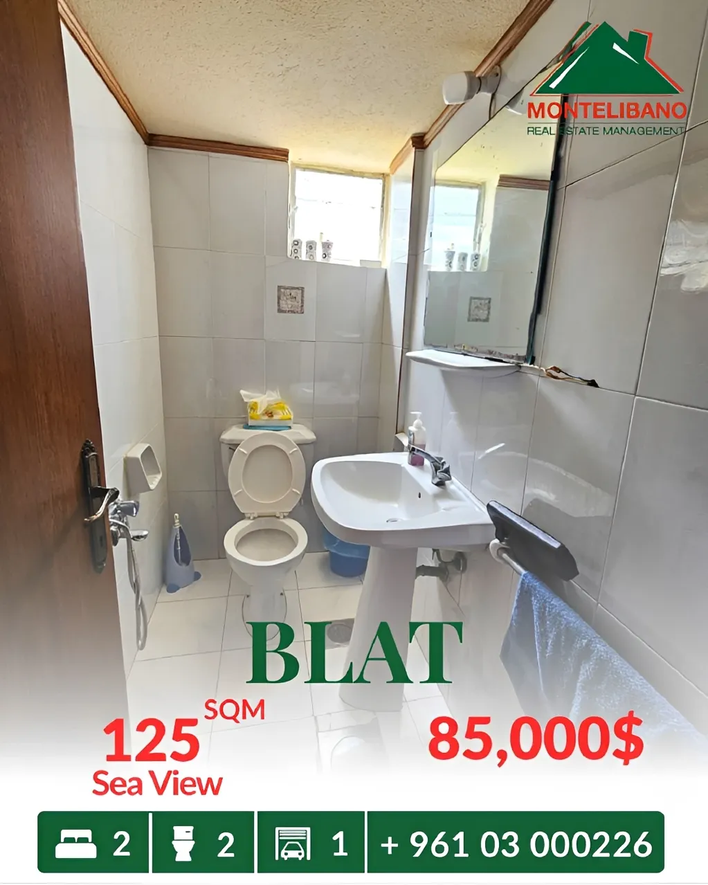 Apartment for sale in Blat, Lebanon
