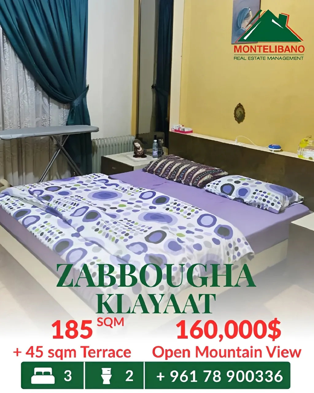 Apartment for sale in Zabbougha, Lebanon