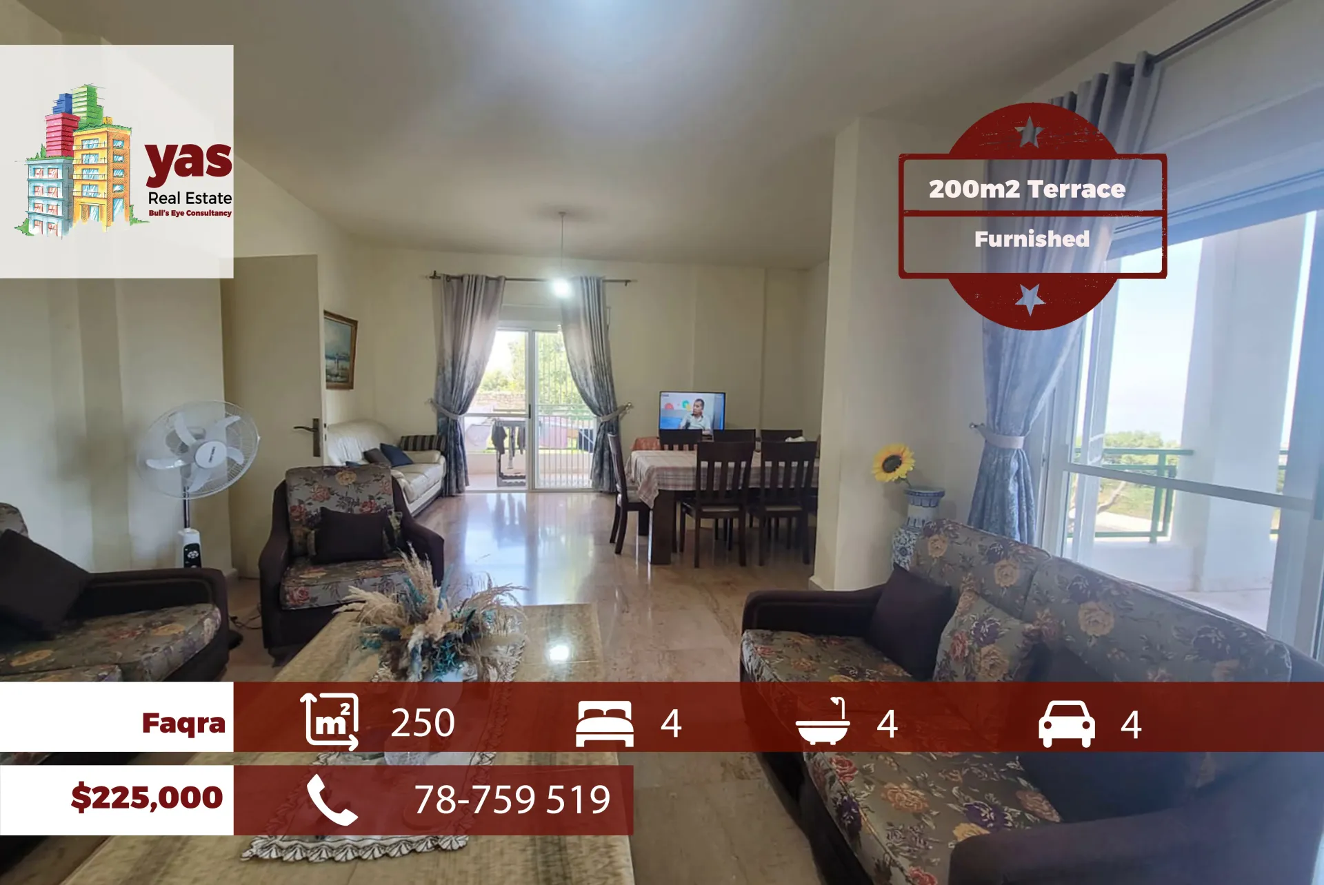 Apartment for Sale in Faqra