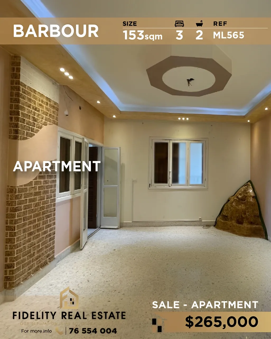 Apartment for sale in Barbour, Beirut, Lebanon - 3 bed, 2 bath