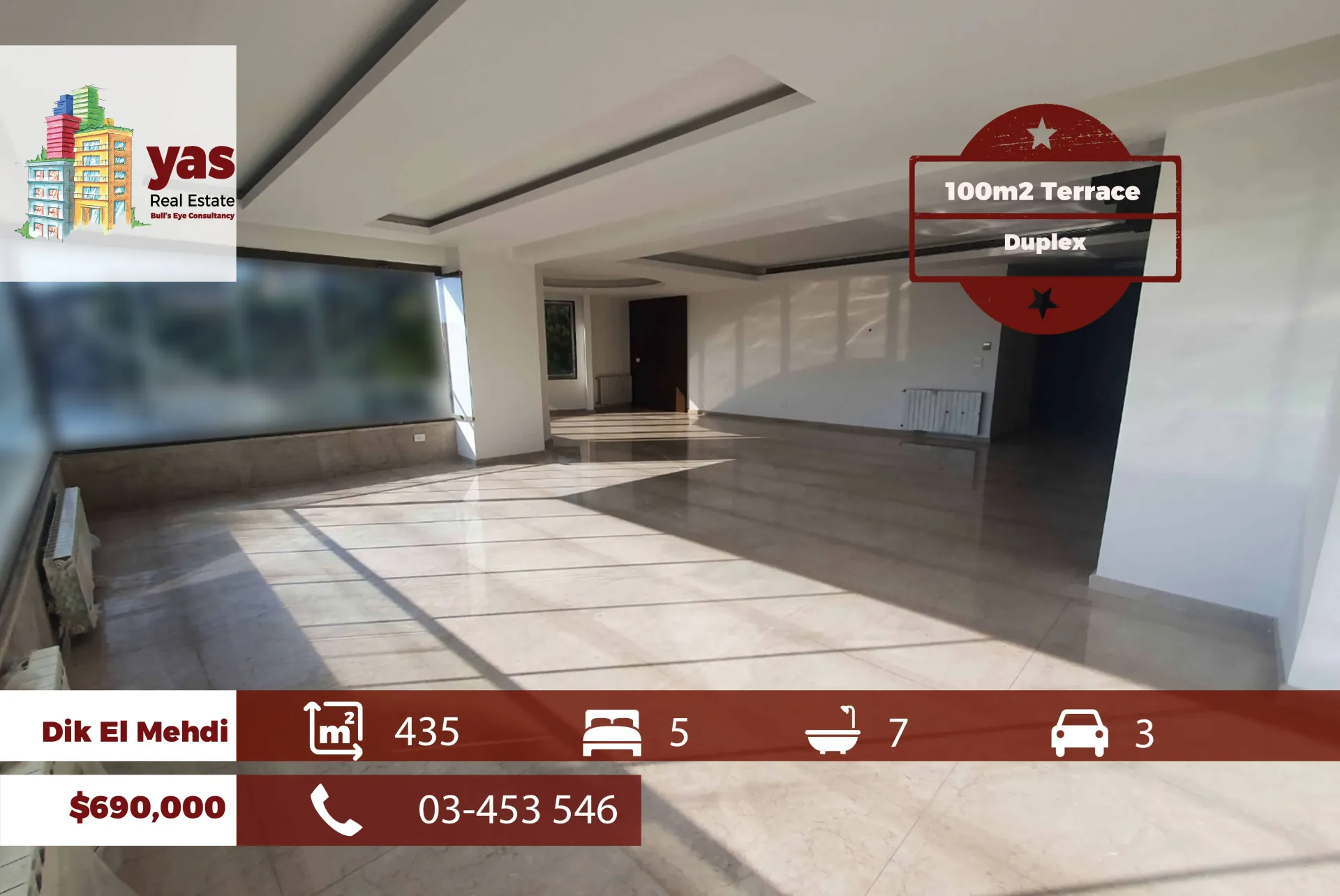 Apartment for Sale in Bikfaya - 5 bed, 7 bath